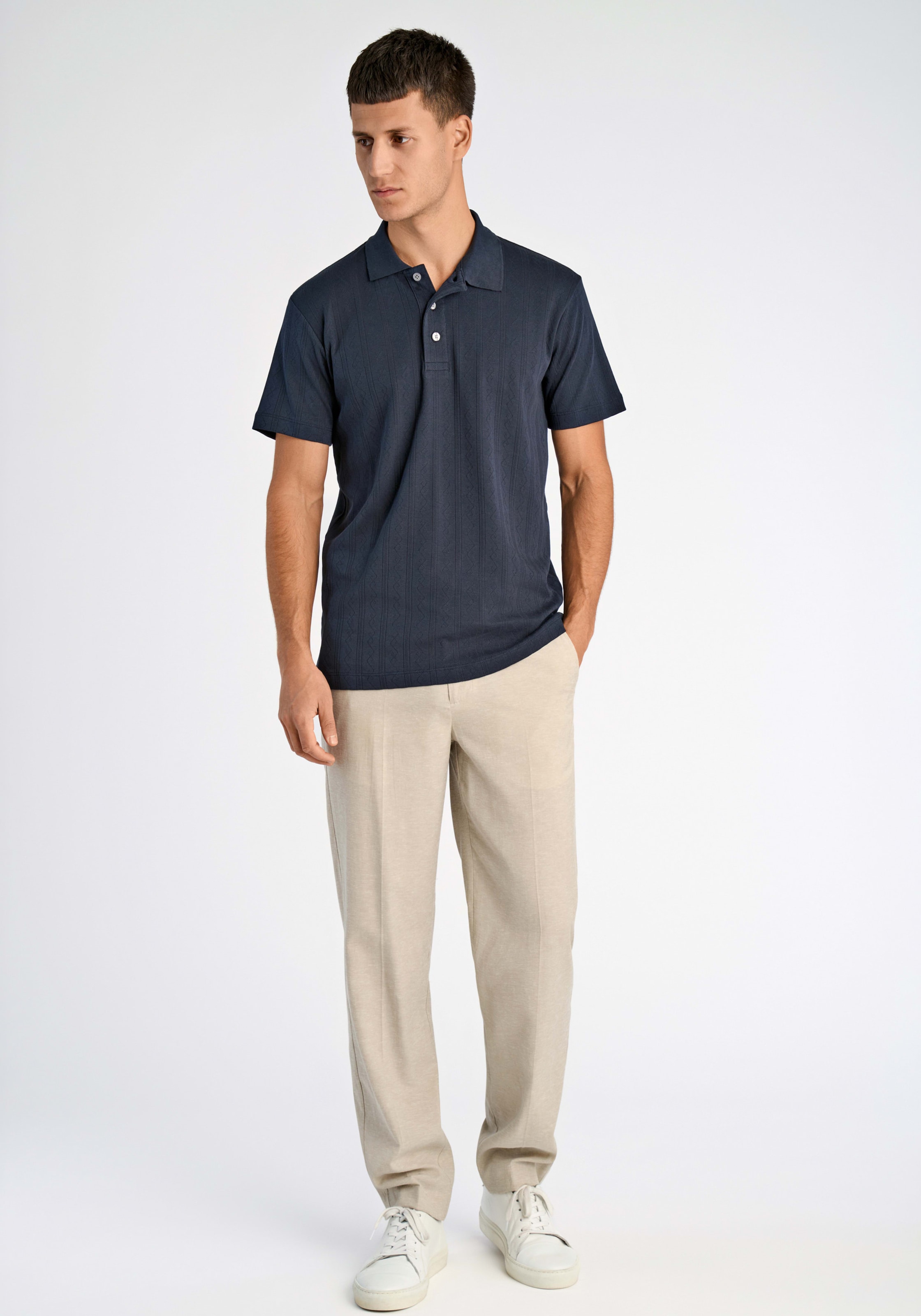 LINDBERGH Polo polo d'été avec fine structure tricotée