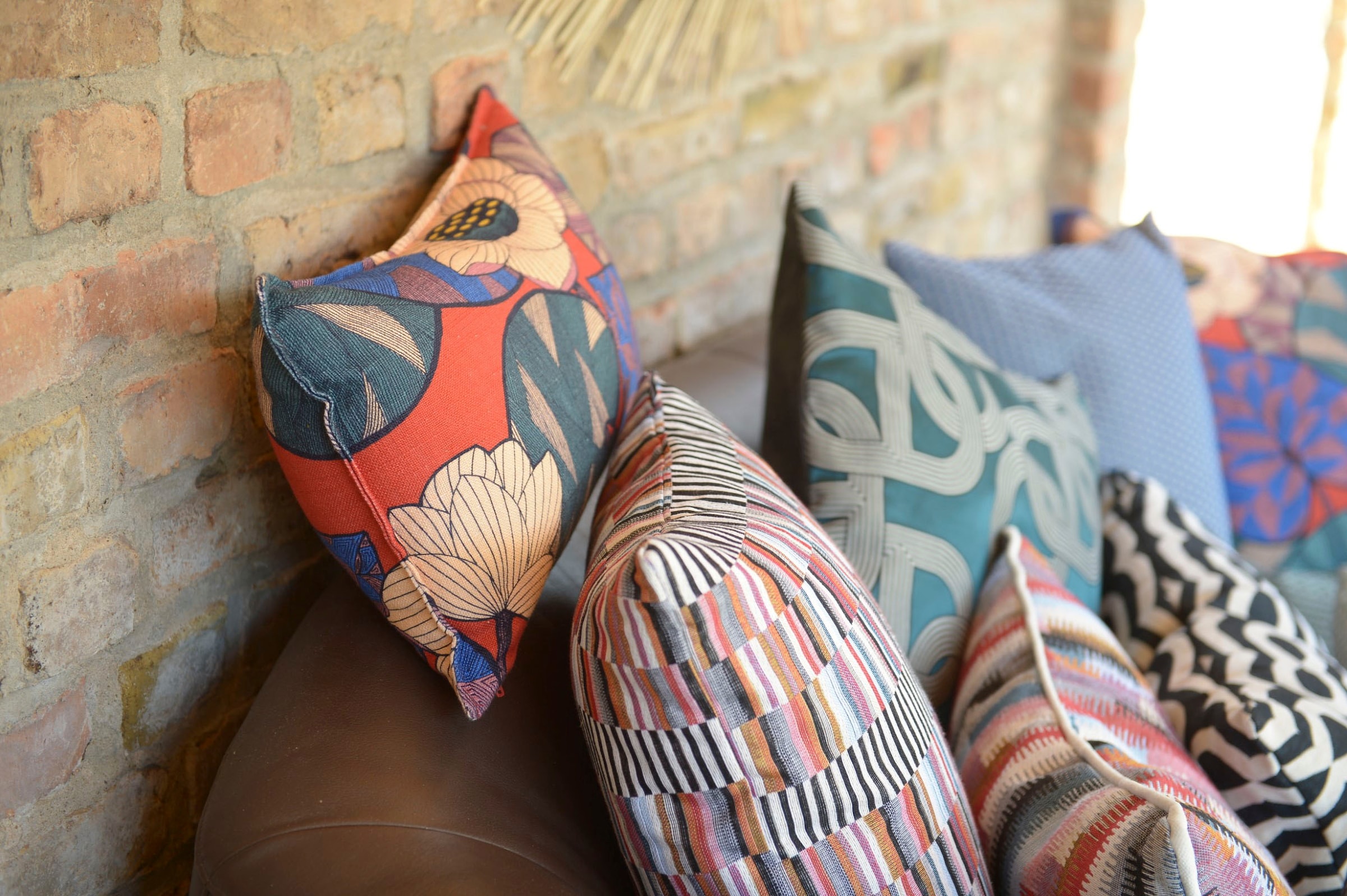 H.O.C.K. Dekokissen »Henry« mit trendigem Muster, Kissenhülle mit Füllung, 1 Stück