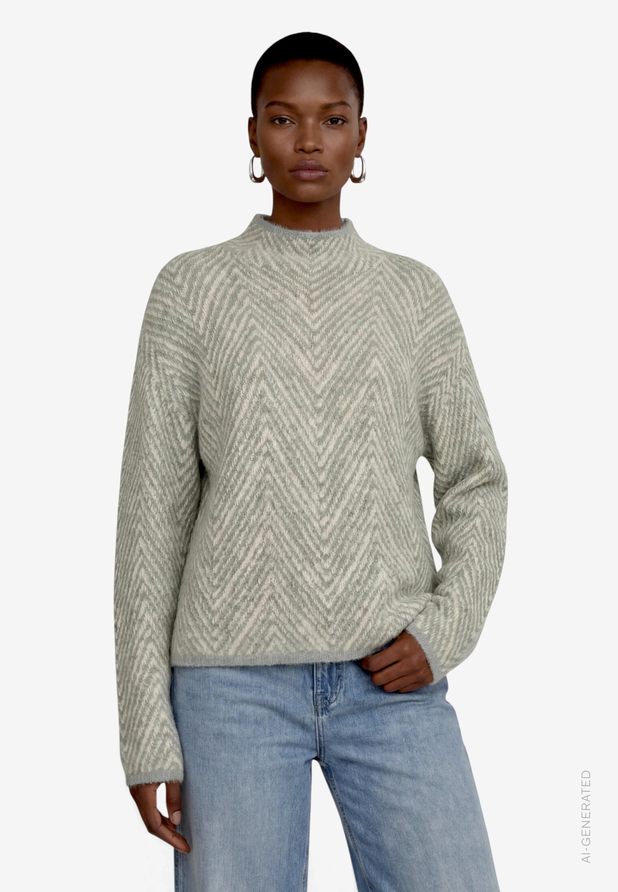 Image of Zero Strickpullover Langarmpullover mit Muster