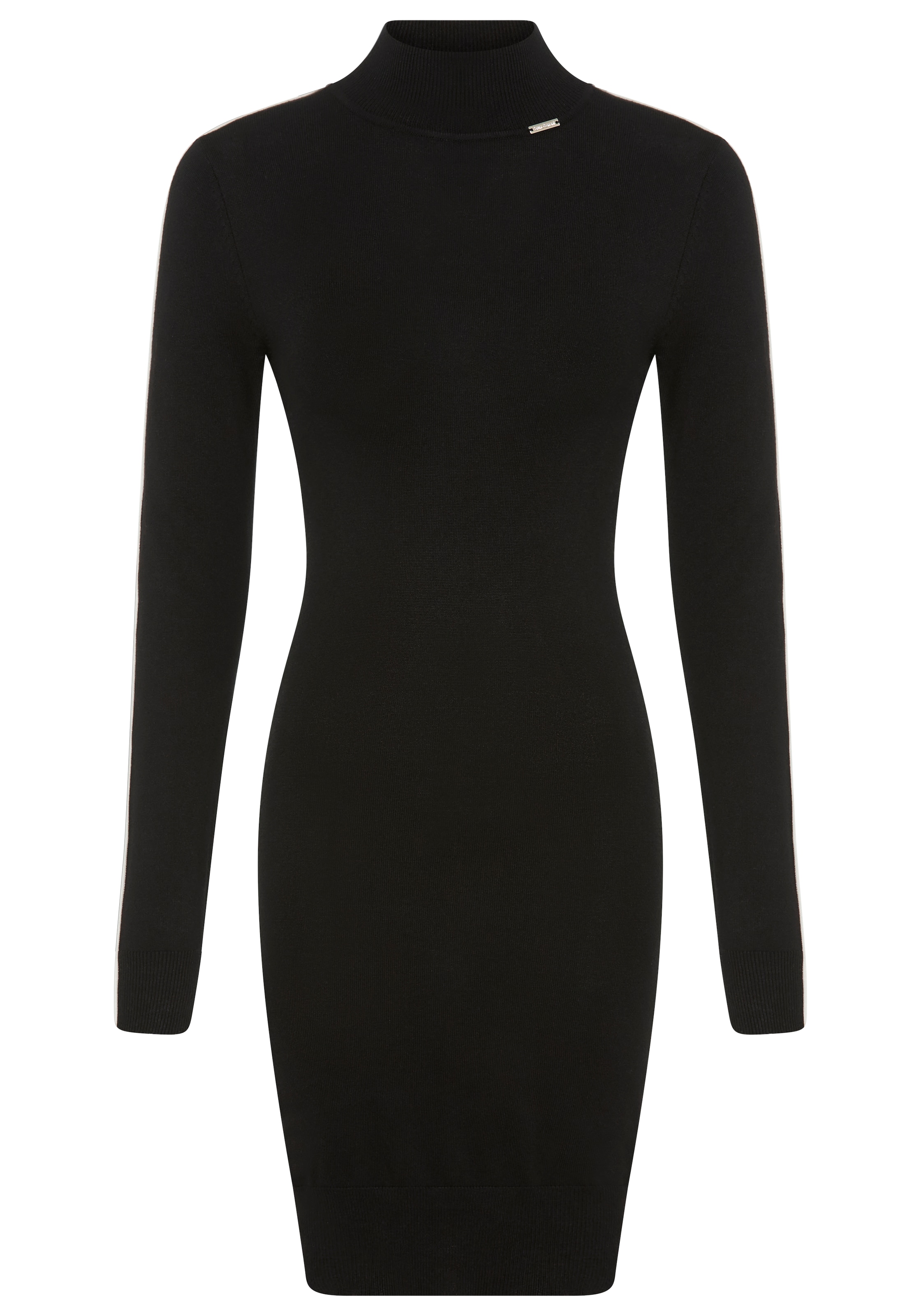 Bruno Banani Robe en tricot mit edlem Kontraststreifen