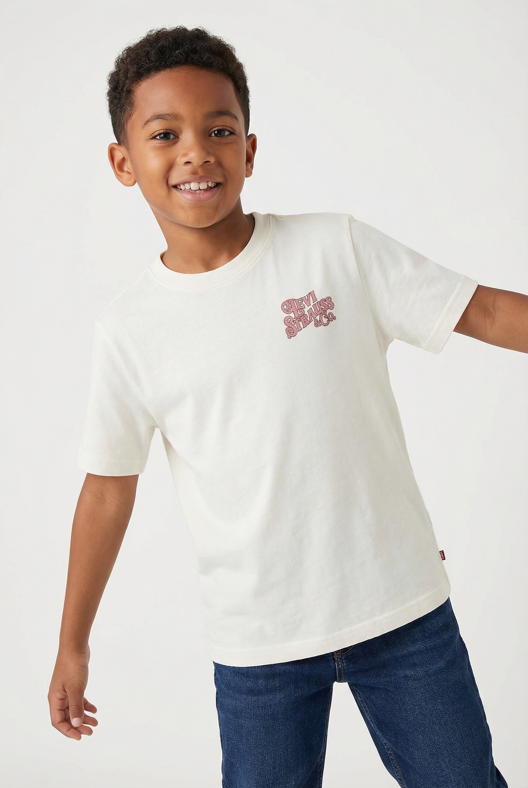 Image of Levis Kids T-Shirt "LVB WORN BY COWBOYS TEE" mit grossem Rückenprint, for Boys