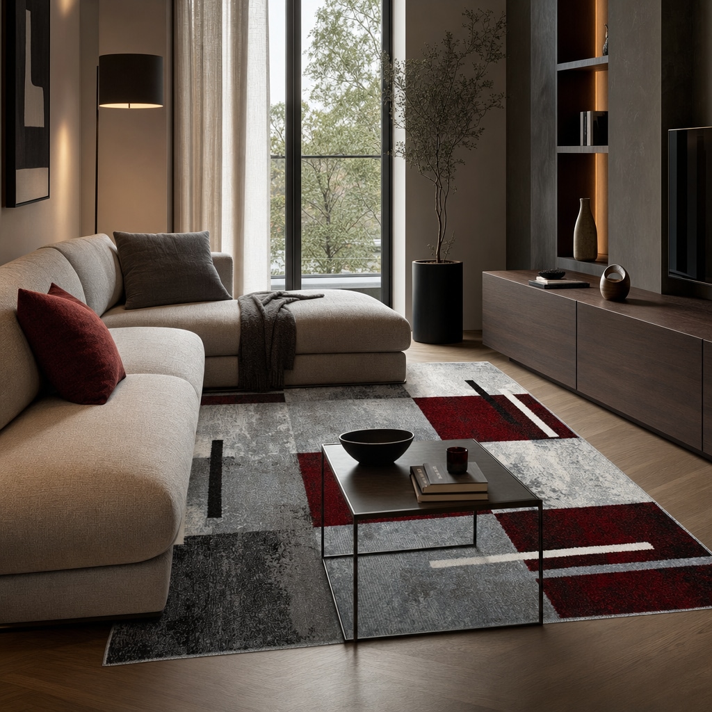 GOODproduct Teppich »Cube, Karo Muster mit 3D-Design« rechteckig 9 mm Höhe Kasten, geometrisch, Patchwork, Wohnzimmer, Schlafzimmer
