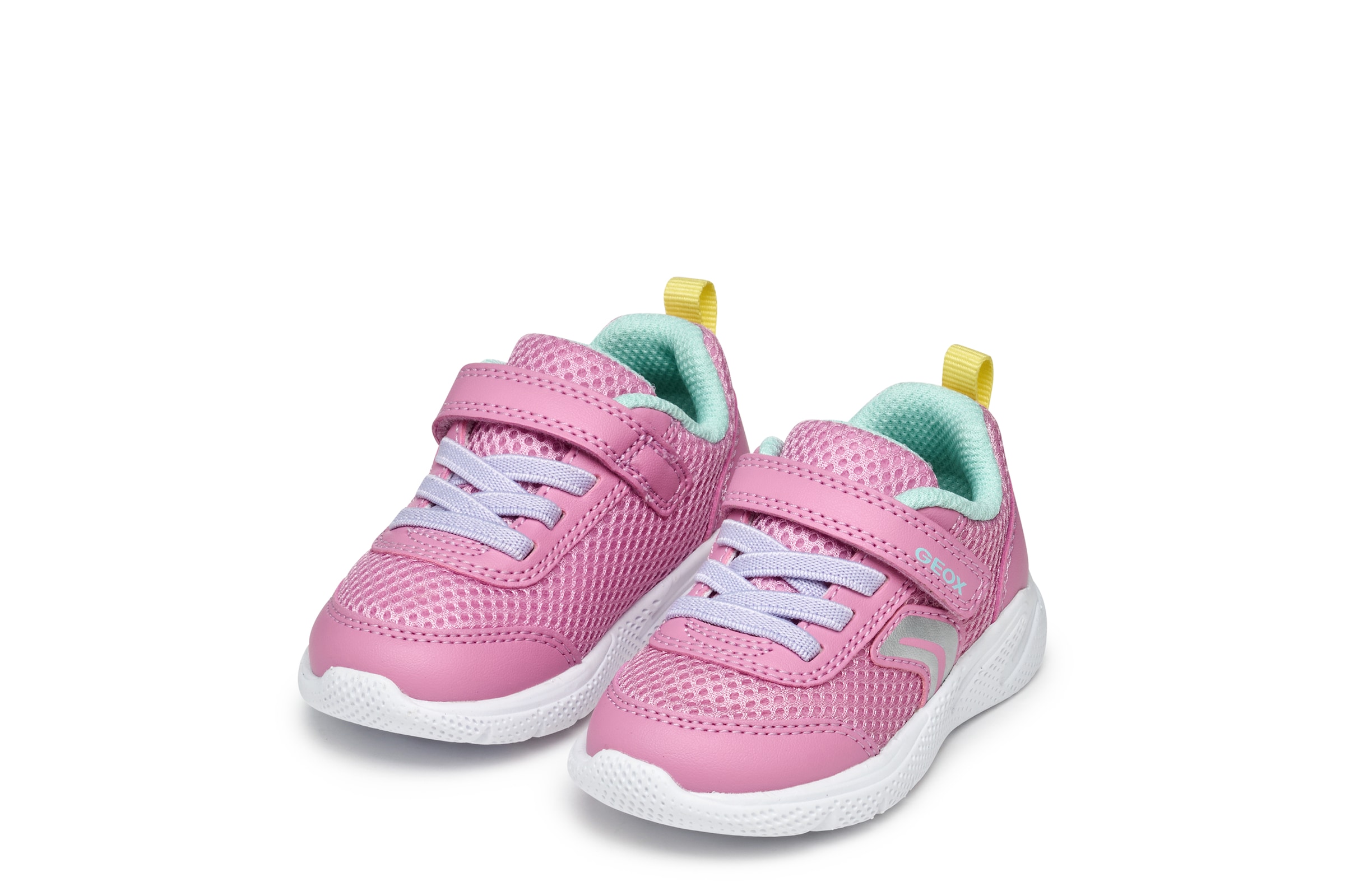 Image of Geox Lauflernschuh "B SPRINTYE GIRL" Babyschuh mit elastischen Schnürsenkeln, Grössenschablone zum Download