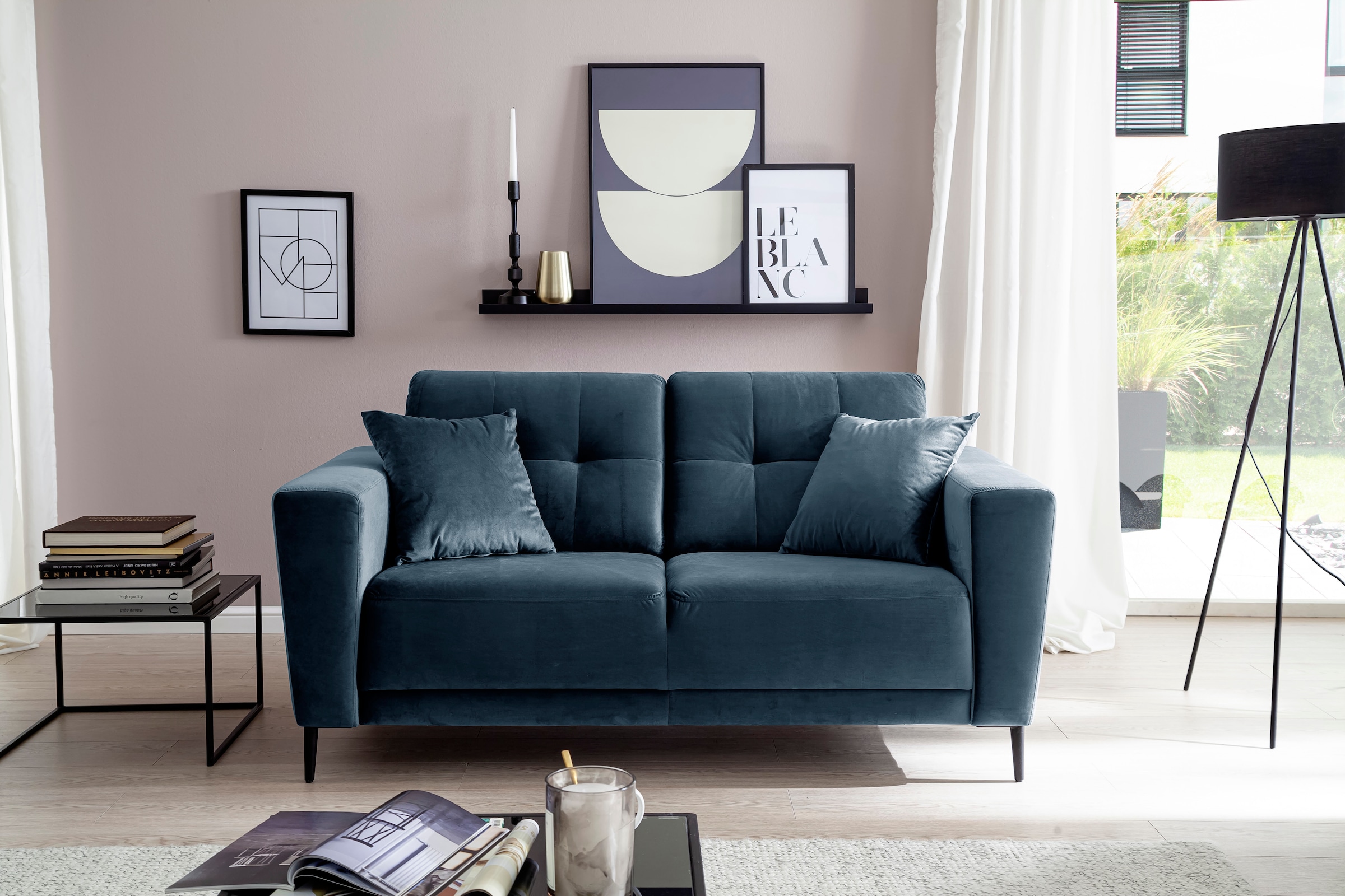 Trends by HG 2-places »Barcelona« mit Metallfuss, frei im Raum stellbar