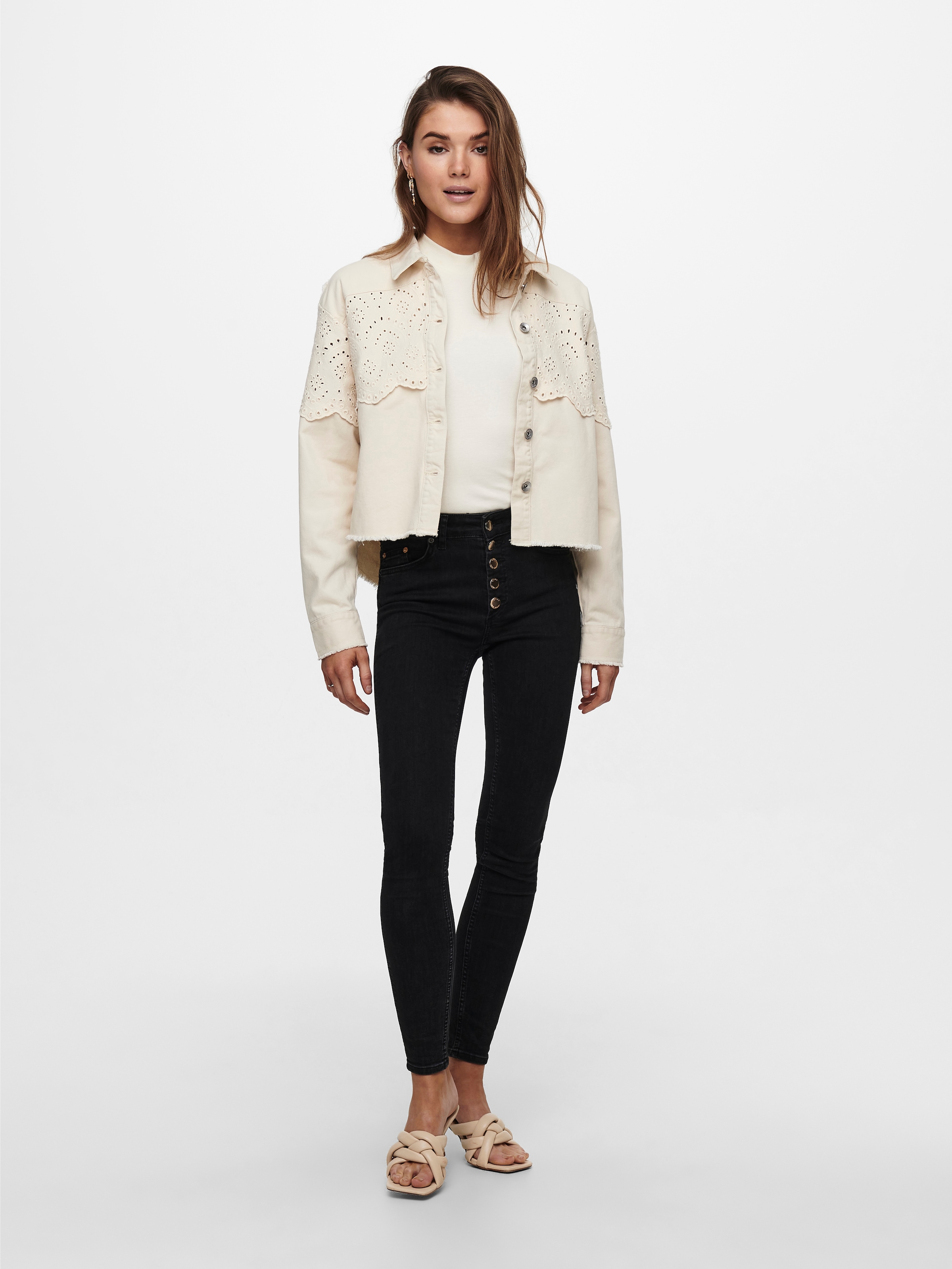 ONLY Kurzjacke »ONLELENA CROCHET JACKET NC OTW«