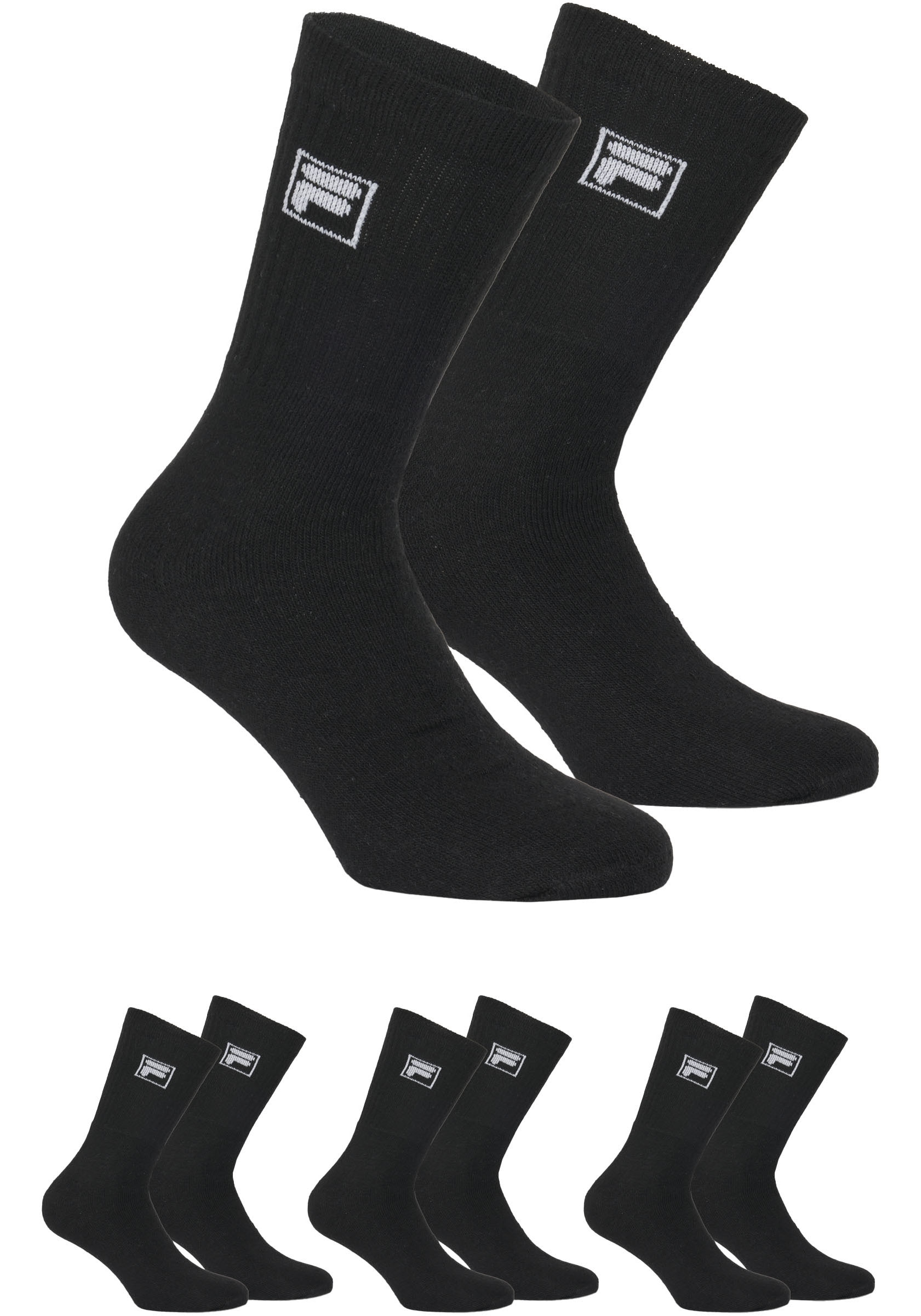 Fila Sportsocken, (9er Pack), mit langem Rippenbündchen