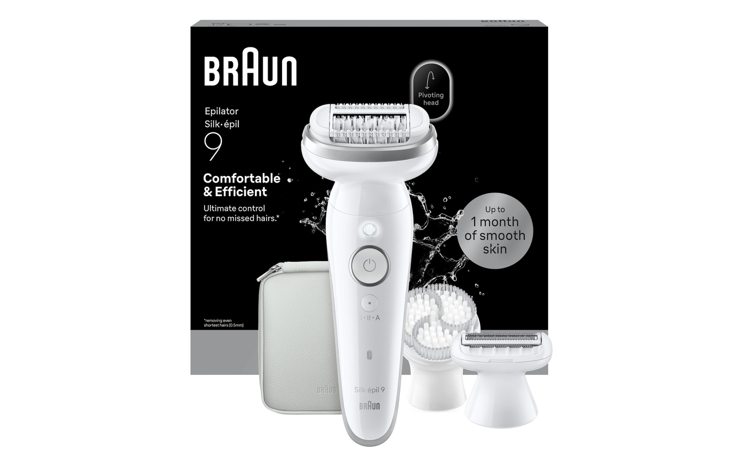 Braun Épilateur »Silk-épil 9 SES9-061« Wet & Dry, Rasieraufsatz, inkl. Trimmeraufsatz und Peelingbürste
