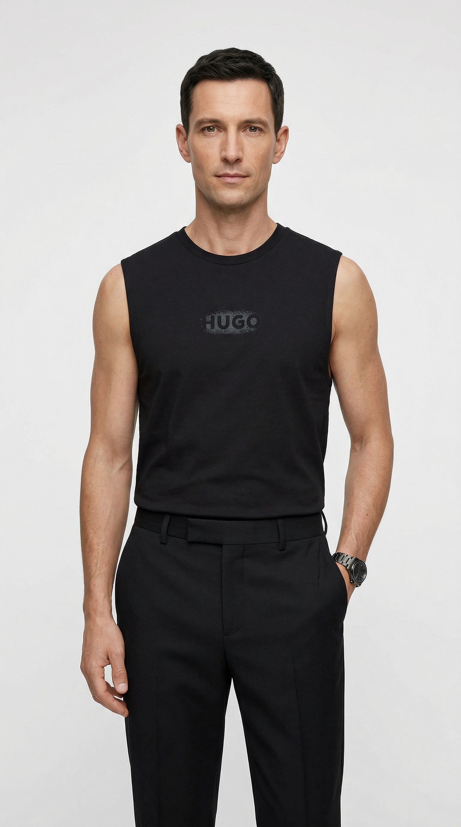 Image of HUGO Underwear Tanktop aus Baumwoll-Jersey mit Logo-Print
