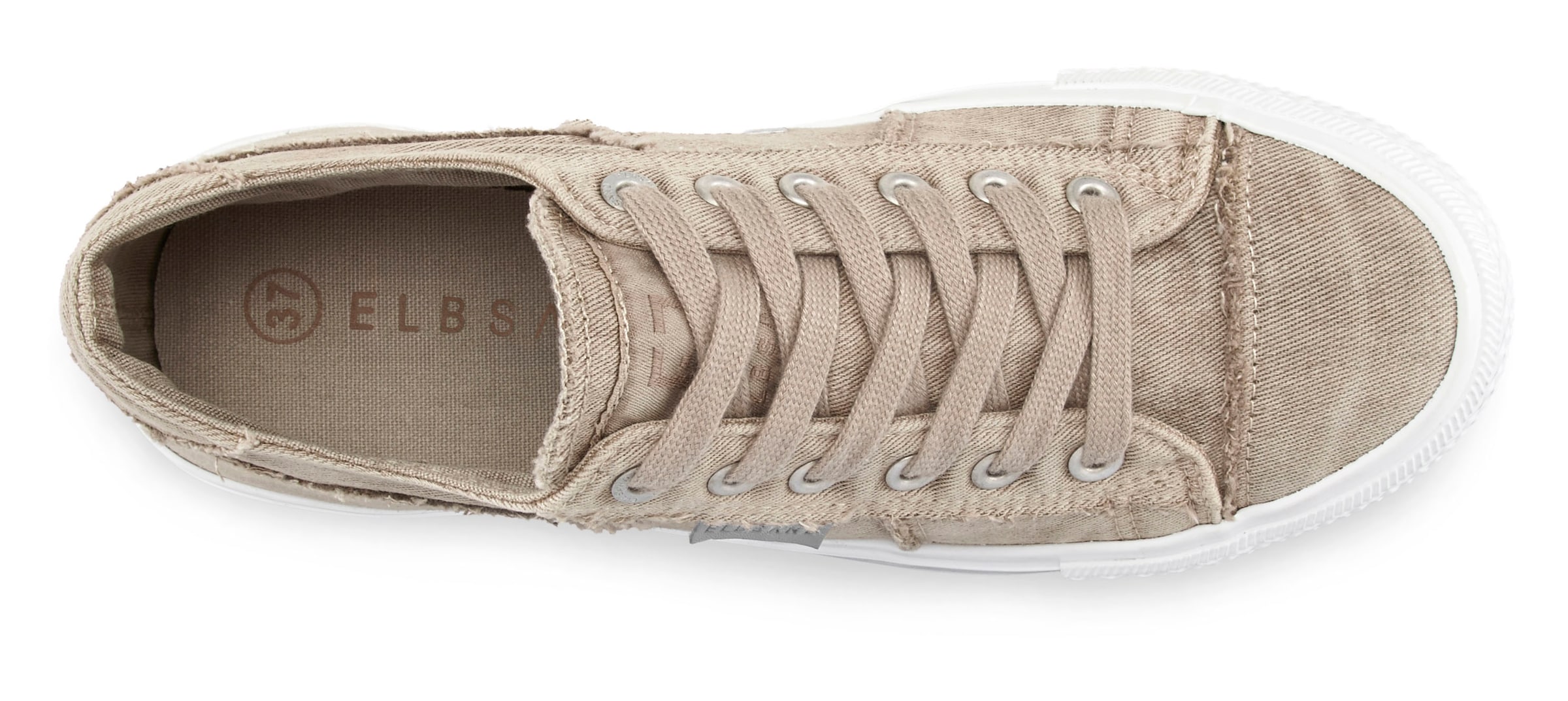 Elbsand Sneaker »Schnürschuh«, Schnürhalbschuh, Freizeitschuh aus Textil, Used-Look VEGAN