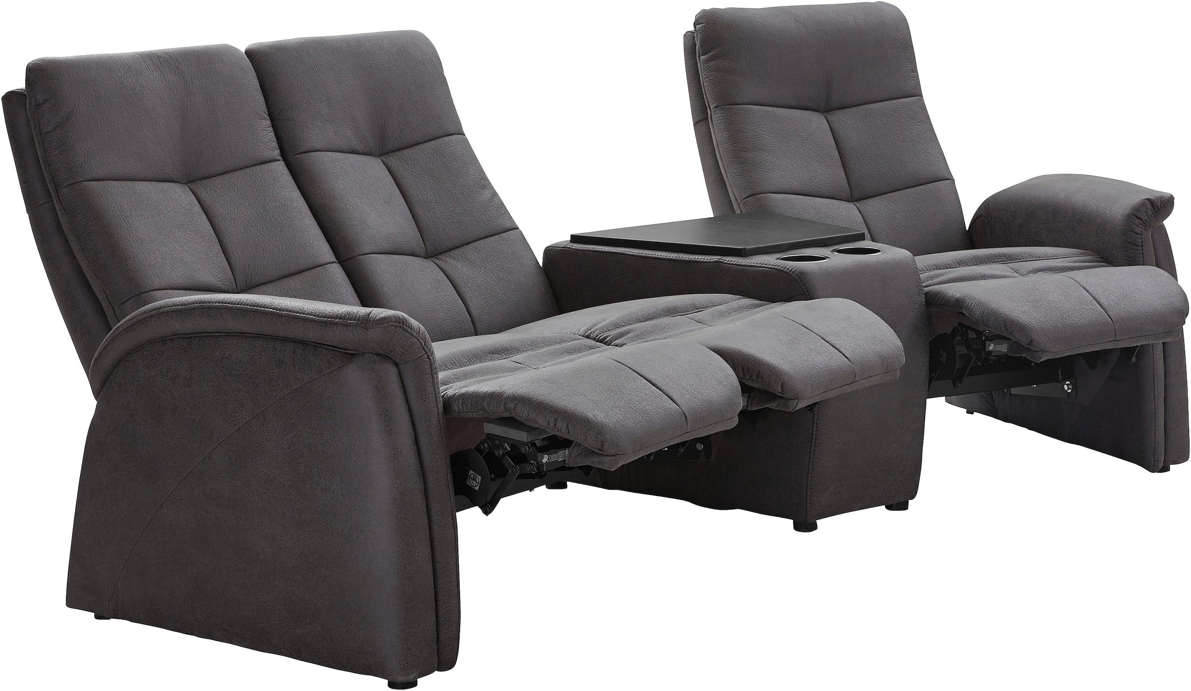 exxpo - sofa fashion 3-Sitzer »Tivoli, Kinosofa mit Relaxfunktion, mit Ablagetisch und Stauraum«, bequem und komfortabel, hohe Rückenlehne