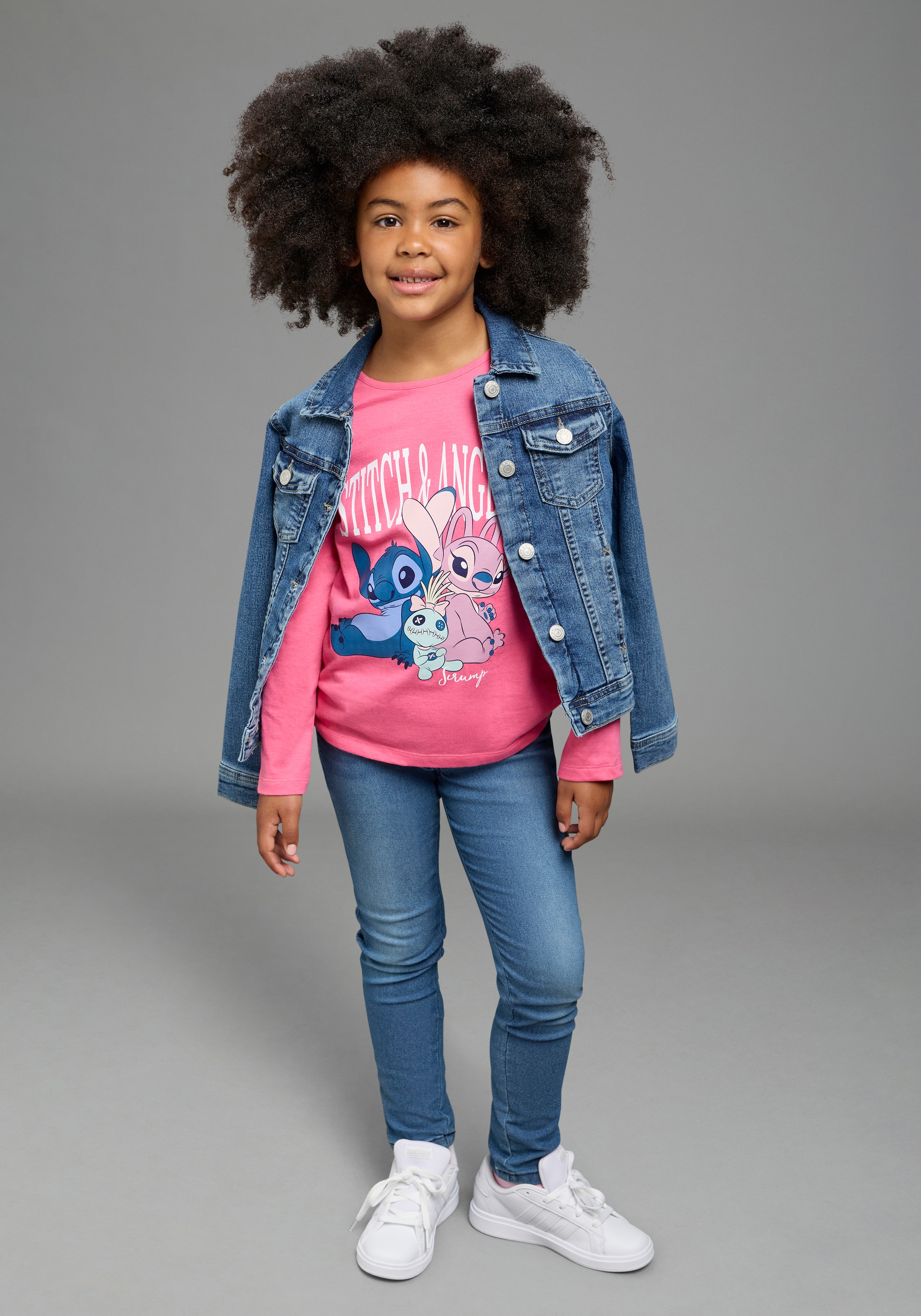 KIDSWORLD T-shirt à manches longues »STITCH Shirt, Disney« Manches longues, coupe basique, col rond, imprimé