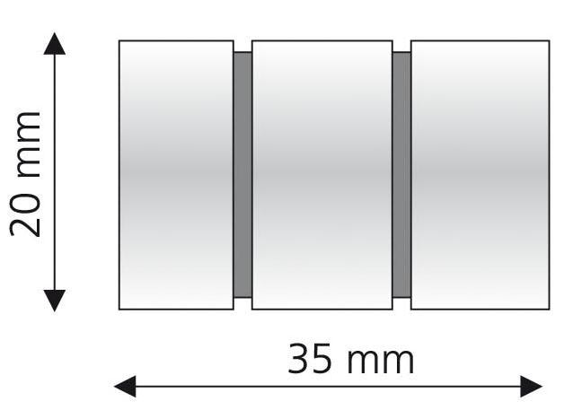 Liedeco Gardinenstangen-Endstück »Zylinder mit Rille«, (Set, 2 St.), für  Gardinenstangen Ø 16 mm à bas prix