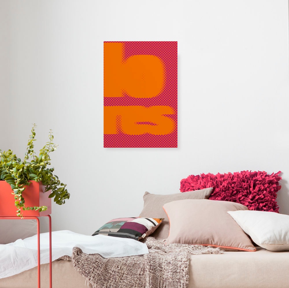 Image of Komar Leinwandbild "Chunky Lounge - Grösse 40 x 60 cm" Natur 1 Stk. tlg. Keilrahmenbild mi Echtholzrahmen