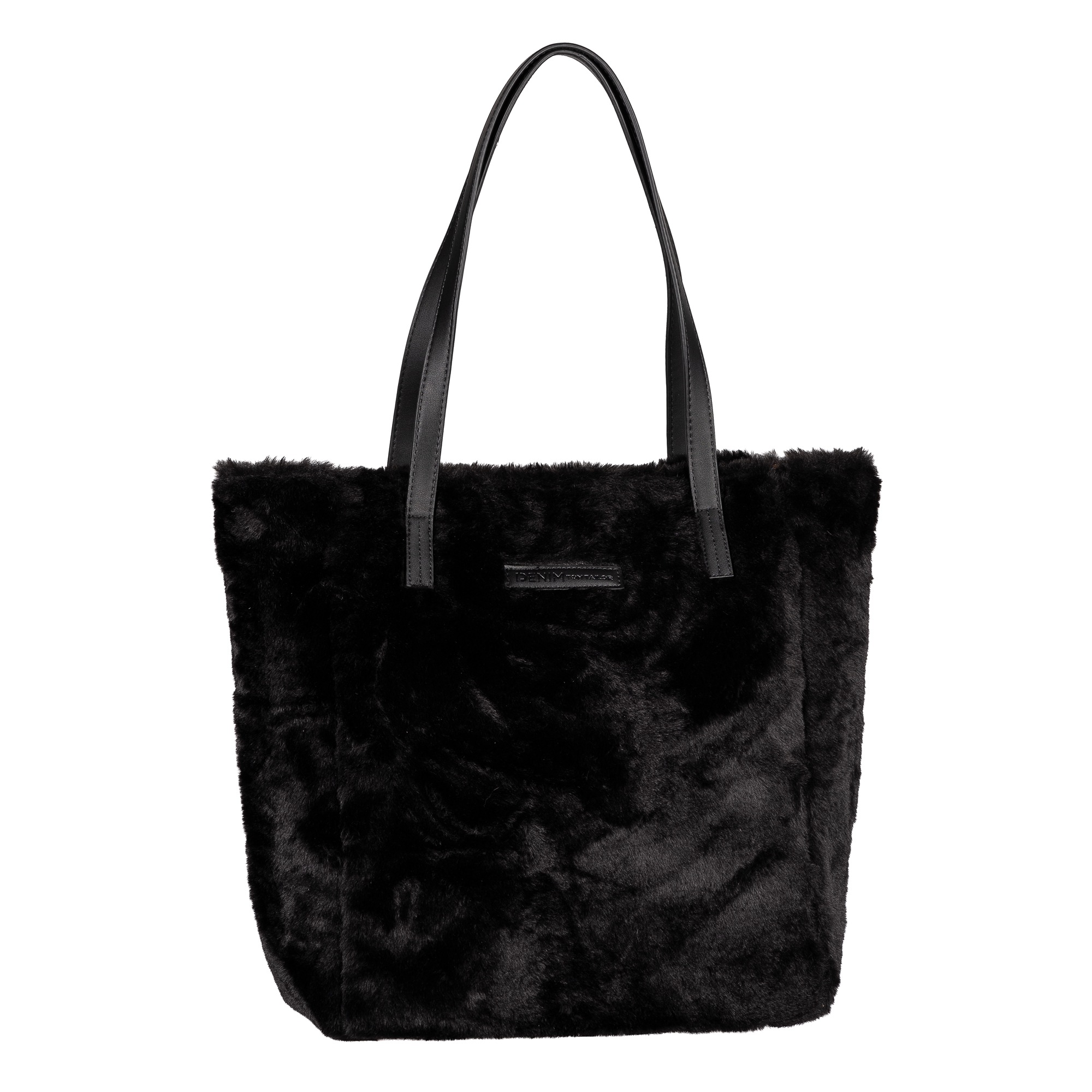 TOM TAILOR Denim Shopper »Arona Cosy« Damen Schultertasche, im Fellimitat-Look