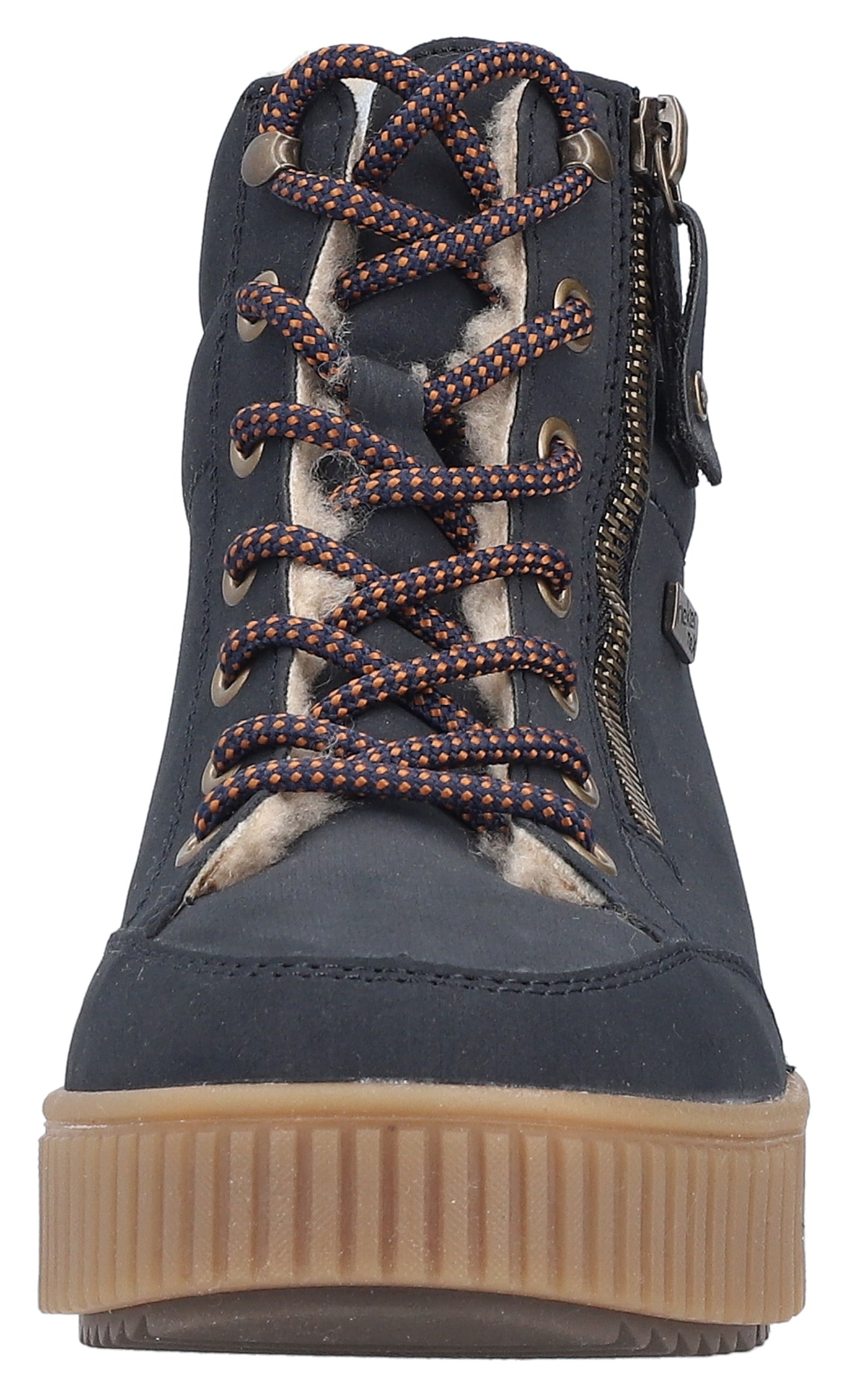 Rieker Bottes d'hiver  bottine à plateau, boots à lacets avec doublure chaude et équipement TEX