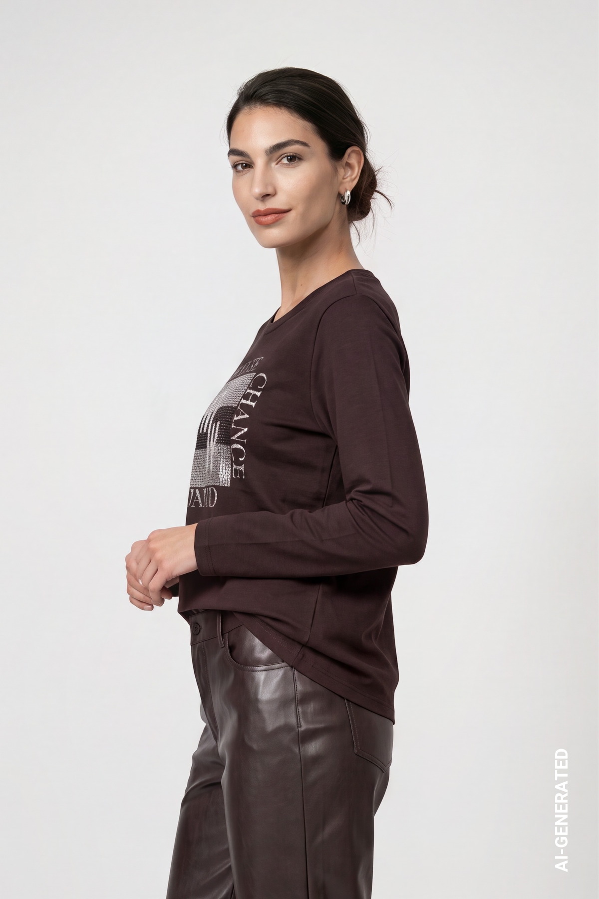 Monari Langarmshirt »Shirt Schmuck« Regular fit mit Rundhalsausschnitt