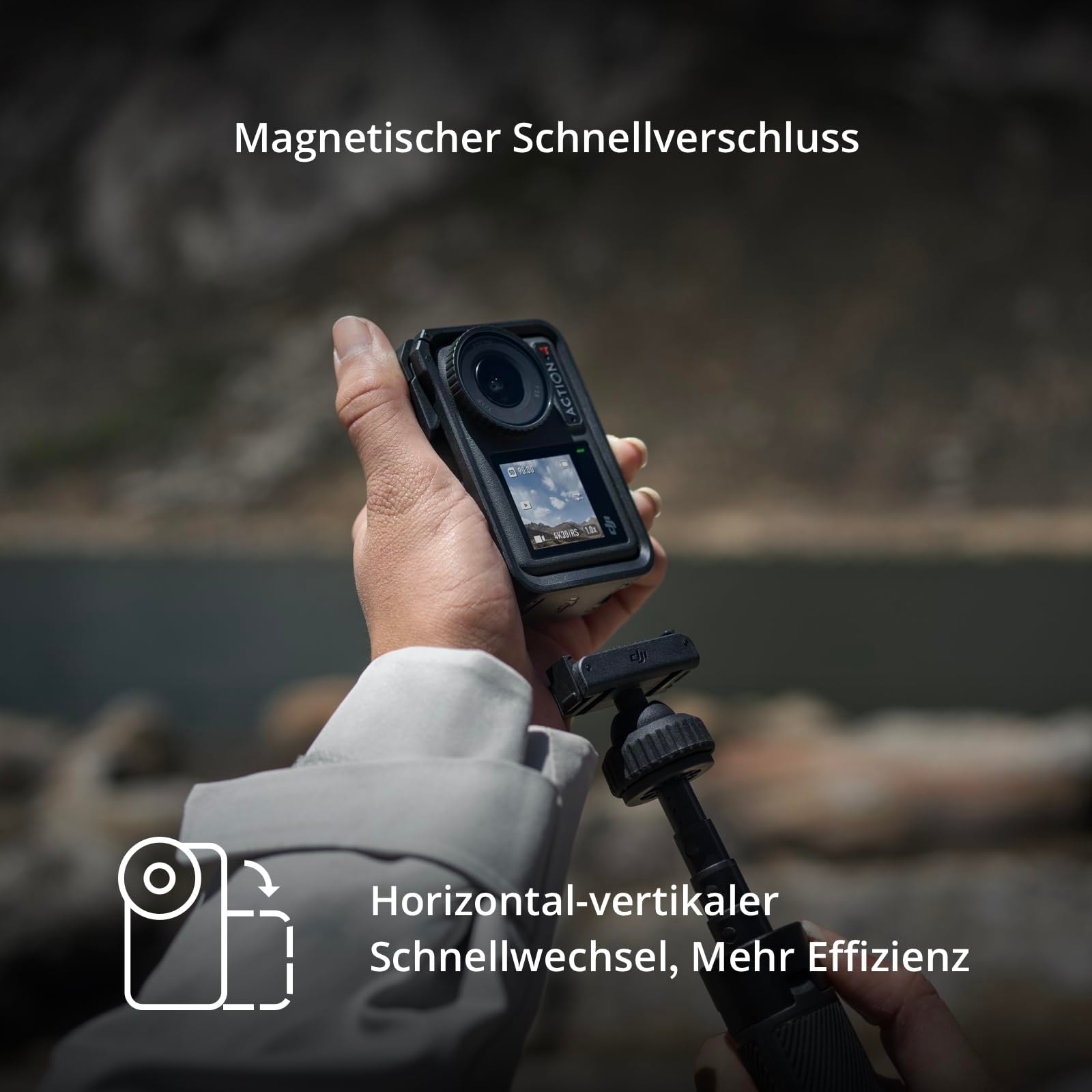 DJI Caméscope »Osmo Action 4 Adventure Combo« 4K Ultra HD