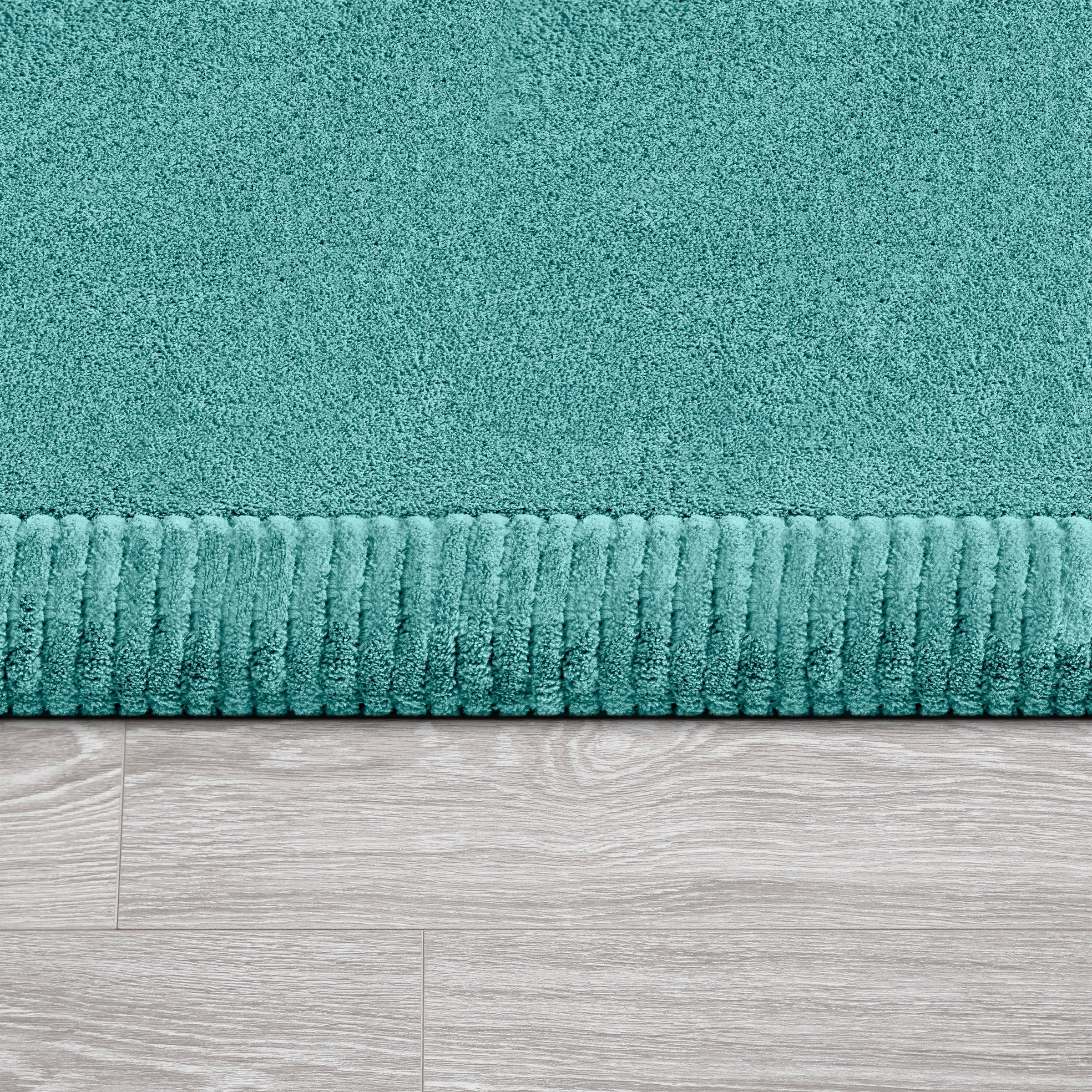 Paco Home Teppich »Tatami 475«, rechteckig, 24 mm Höhe, Kurzflor, Uni-Farben, mit Memory Foam, waschbar