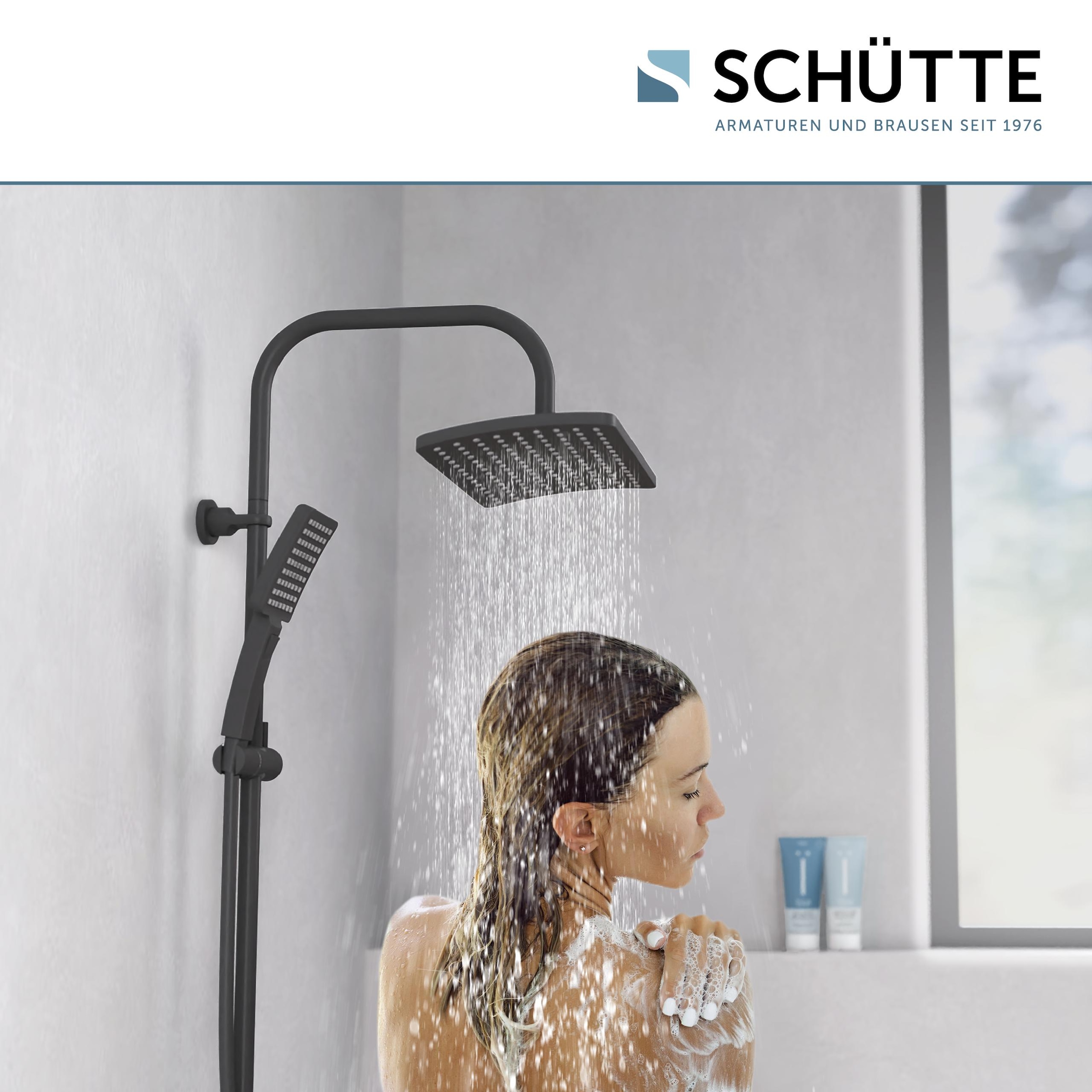 Schütte Garniture de douche »Mallorca« Duschsystem mit Kopfbrause und Handbrause