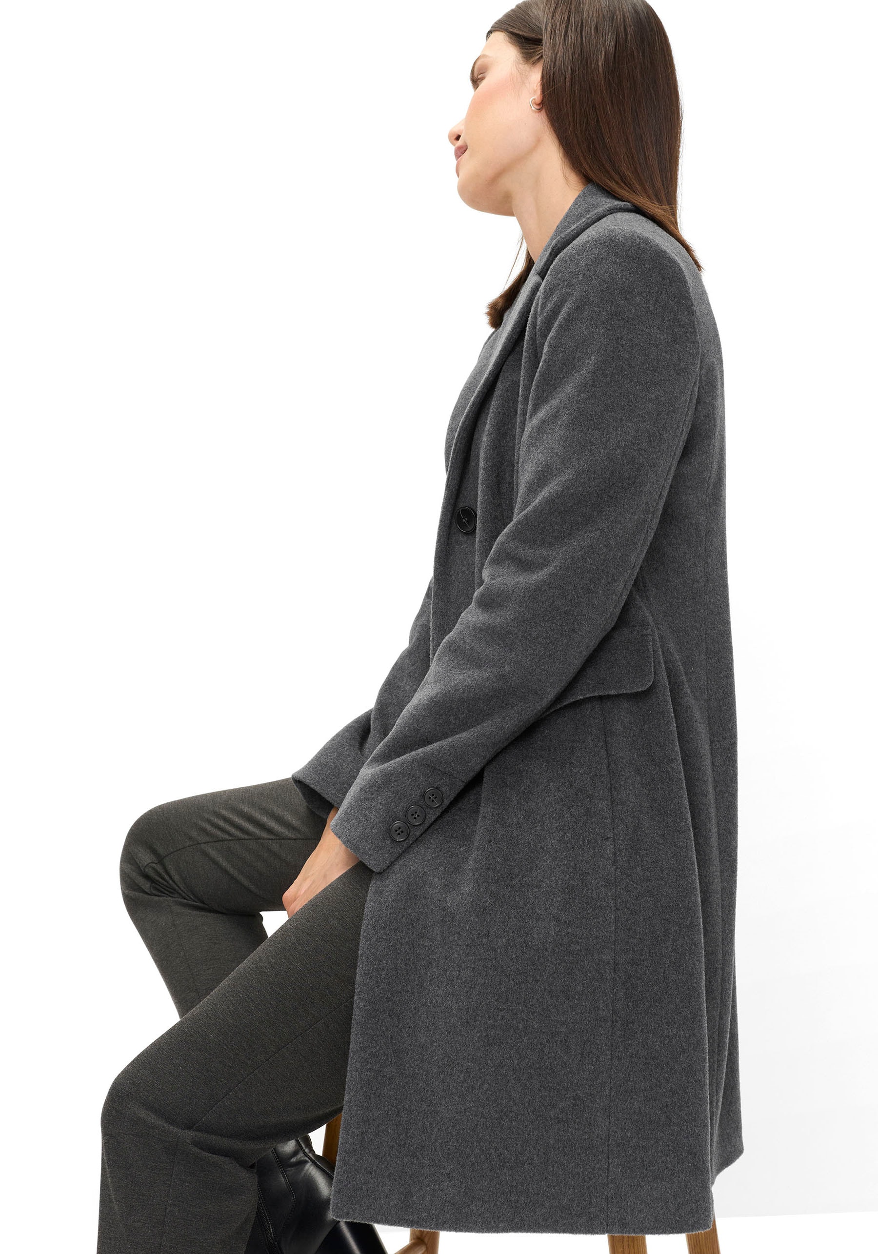 Fuchs Schmitt Manteau en laine »Wollkurzmantel« mit Reverskragen