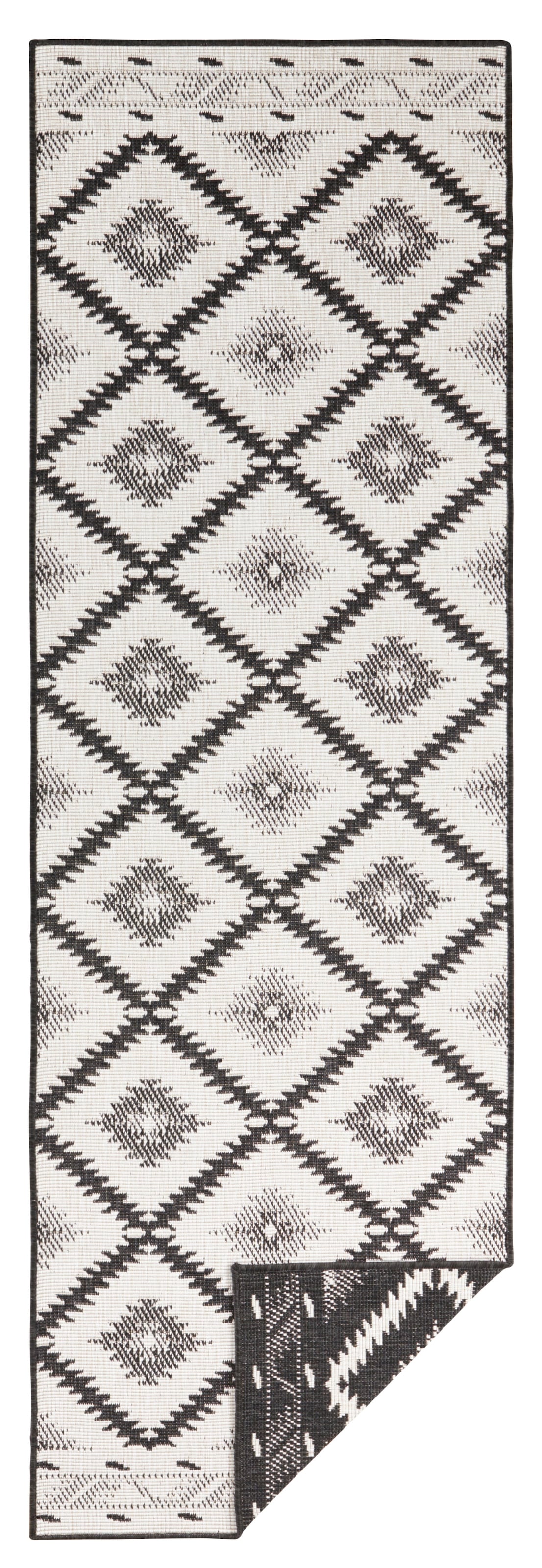 NORTHRUGS Teppich »Malibu Wendeteppich«, rechteckig, 5 mm Höhe, In-& Outdoor, Wetterfest, Balkon, Läufer, Wohnzimmer, Wasserfest