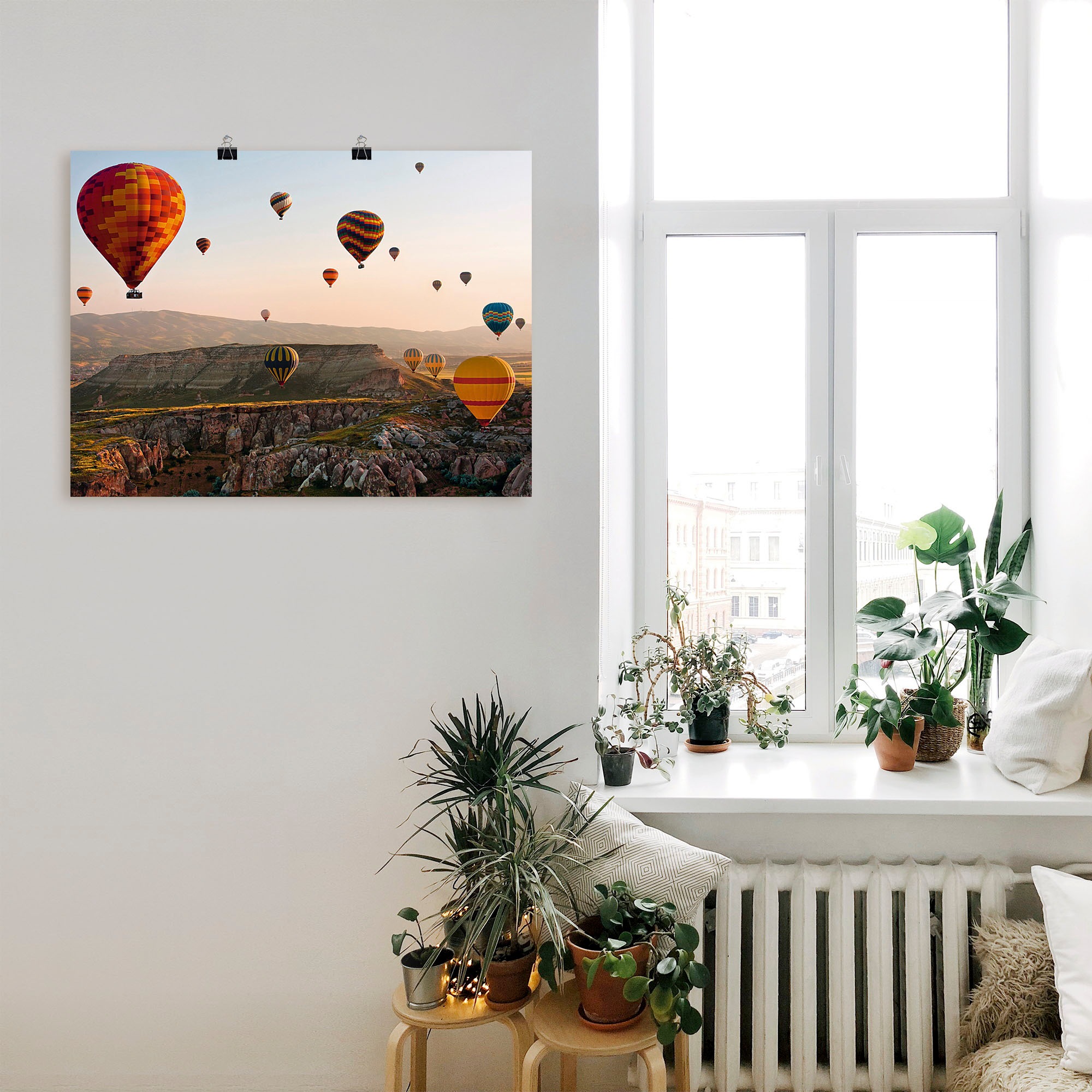 Artland Wandbild »Kappadokien Ballonfahrt«, Ballonfahren, (1 St.), als Leinwandbild, Poster in verschied. Grössen