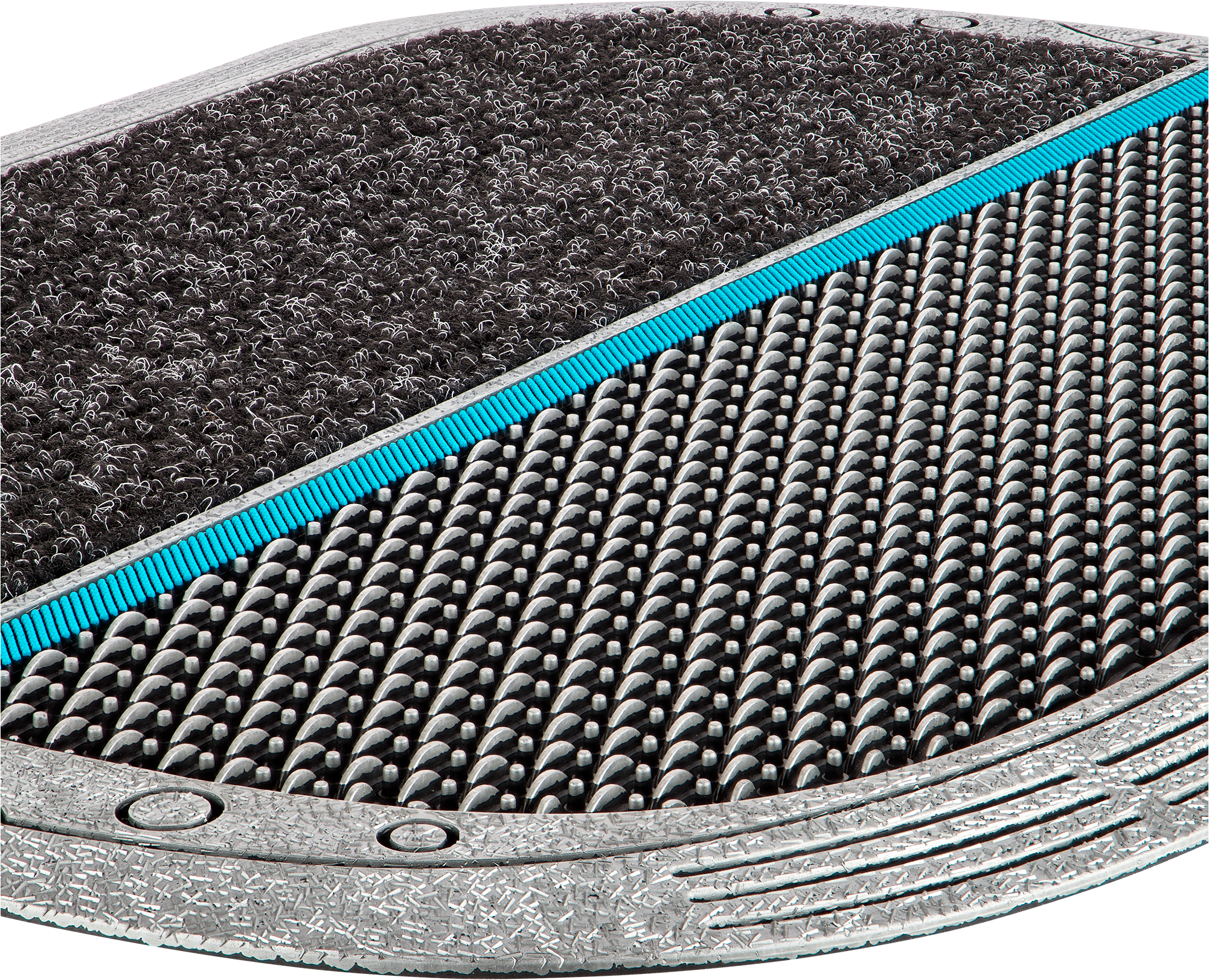 Home2Fashion Fussmatte »Clean Colorado RU«, rechteckig, 12 mm Höhe, Schmutzfangmatte, mit Spruch, robust, In- und Outdoor geeignet