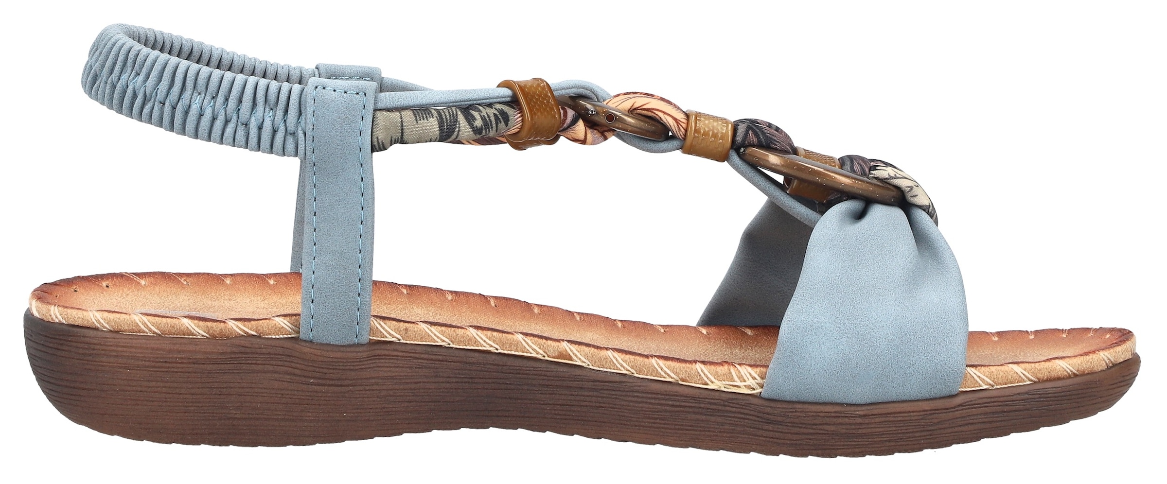 Rieker Sandale  Chaussure d'été, chaussure de vacances, bride arrière avec élastique