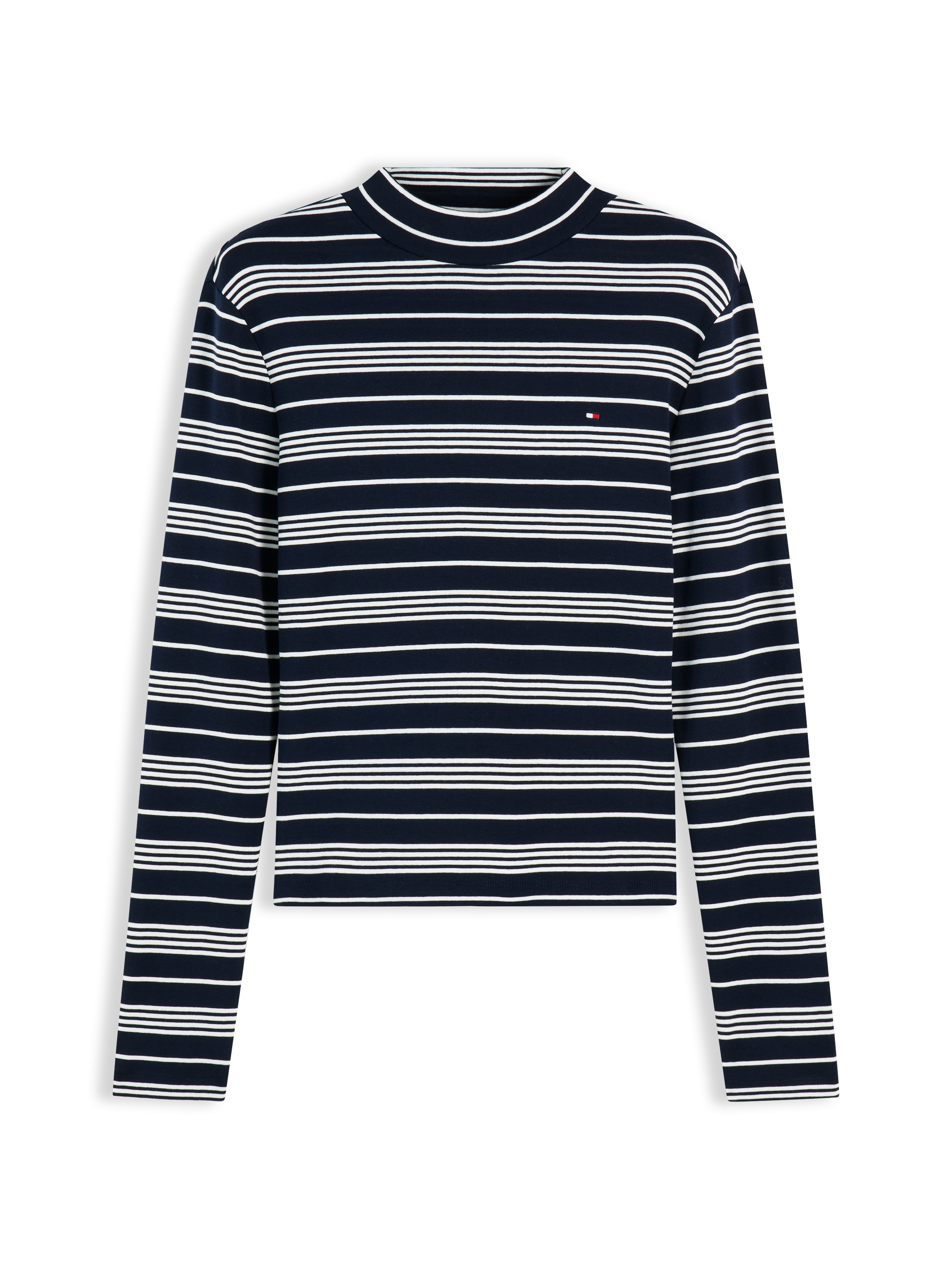 Tommy Hilfiger T-shirt à manches longues »SLIM CODY MOCK-NK LS« Coton, coupe slim