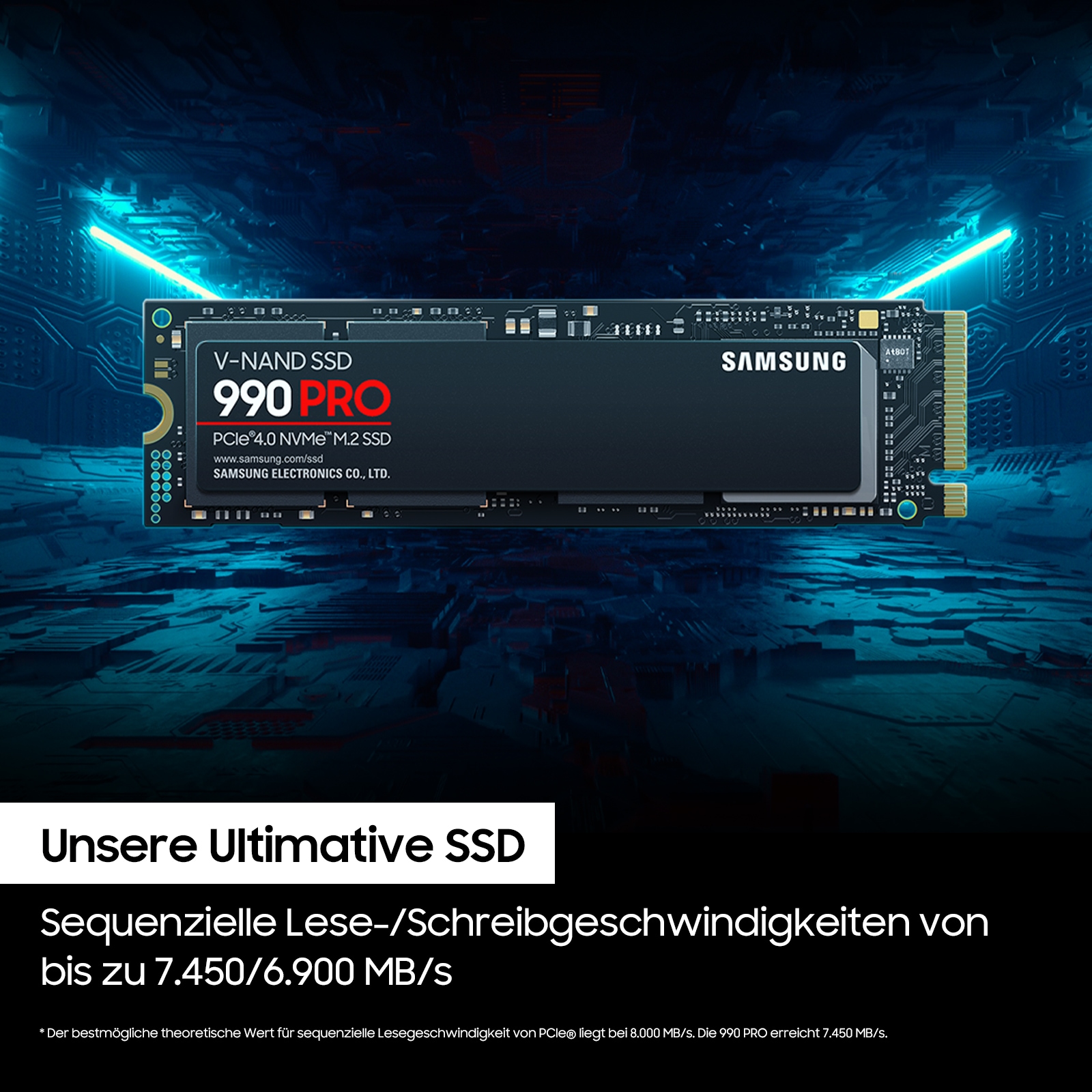 Samsung SSD interne »990 PRO NVMe™ M.2« 1 To