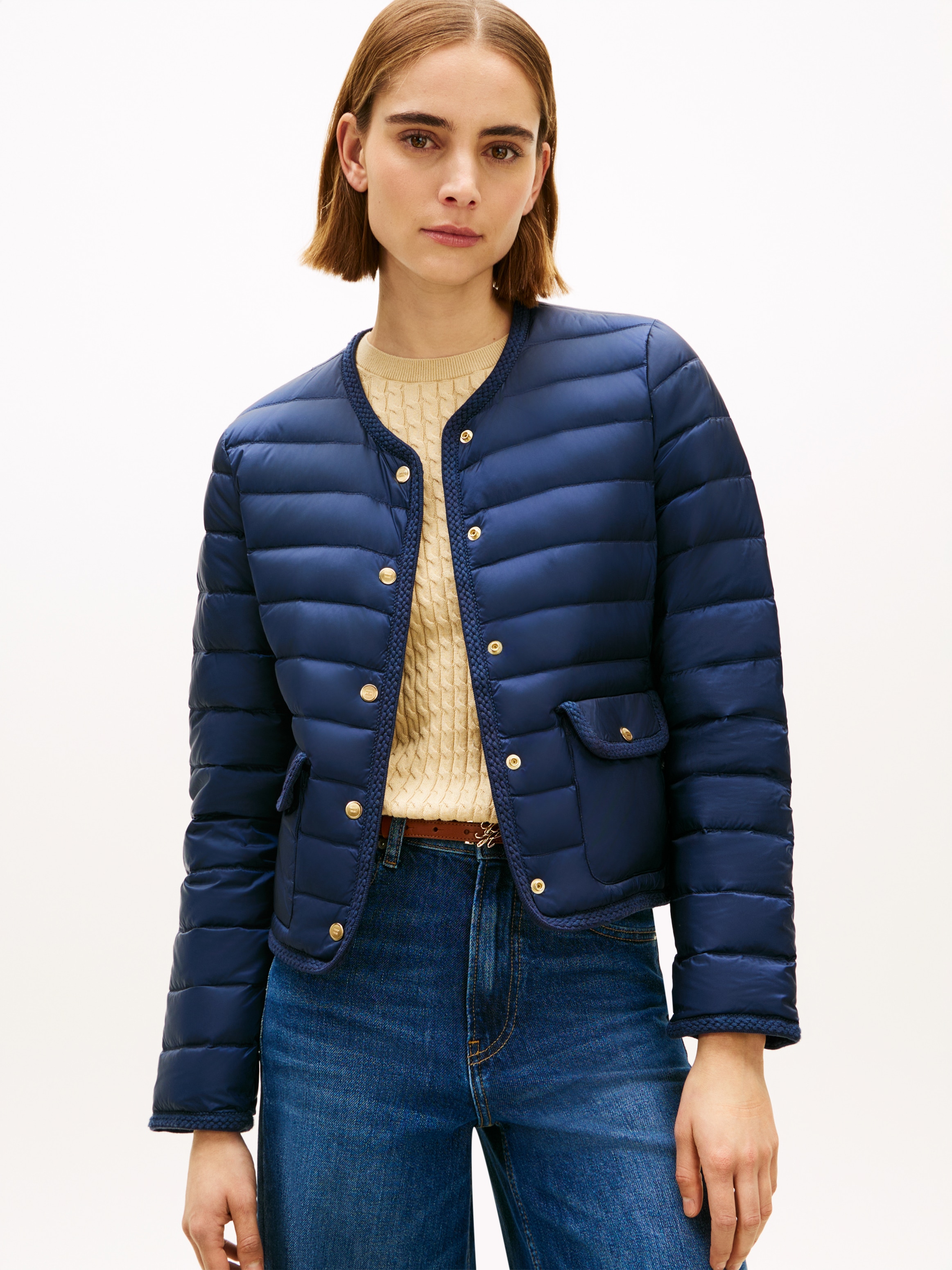 Tommy Hilfiger Veste matelassée »FEMININE LW DOWN JACKET« mit aufgesetzten Taschen