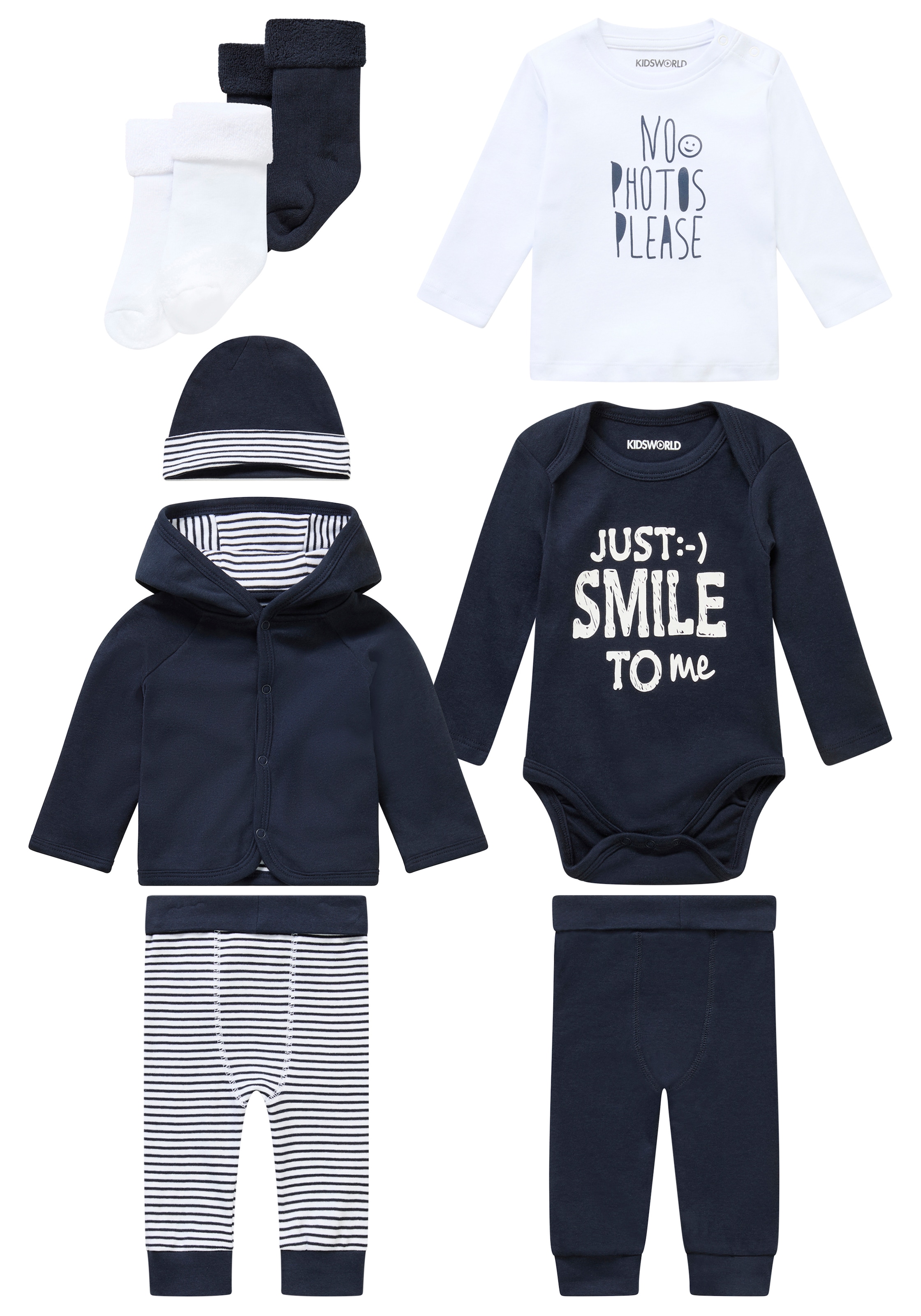 Klitzeklein Kit de démarrage »8tlg. Baby-Set« Set, 8, 8 cuis aus Bio-Baumwolle