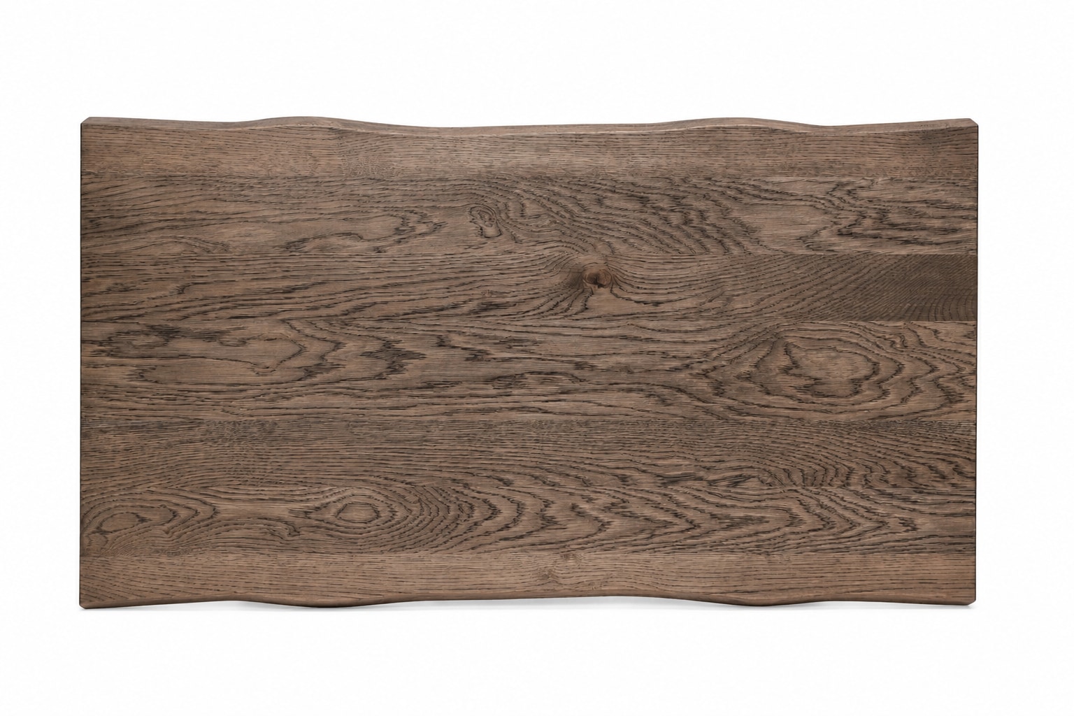 GOODproduct Couchtisch »Svalbard, Wohnzimmertisch, Sofatisch, Beistelltisch, Kaffeetisch« Wildeiche geölt Natur/Smoke, Baumkante, Metallgestell