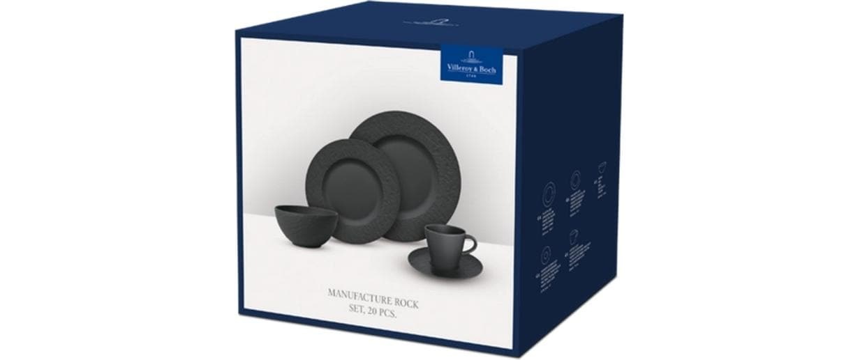 Image of Villeroy & Boch Kombiservice "Geschirrset Manufacture Rock 20-teilig"