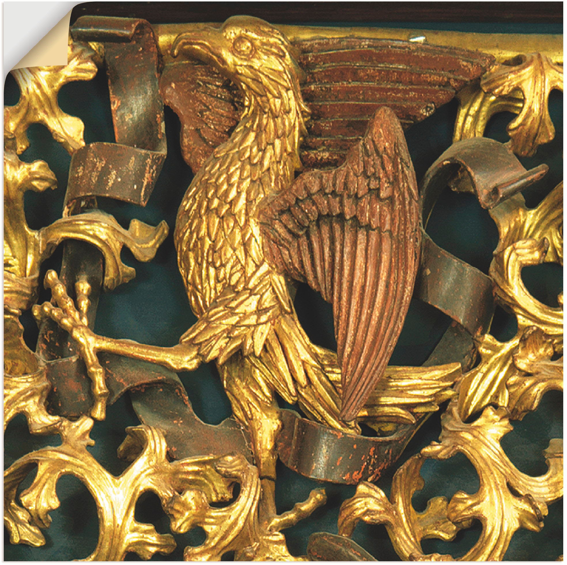 Image of Artland Wandbild »Adler Evangelistensymbol des Johannes«, Vögel, (1 St.), in vielen Grössen & Produktarten -Leinwandbild, Poster, Wandaufkleber / Wandtattoo auch für Badezimmer geeignet bei Ackermann Versand Schweiz