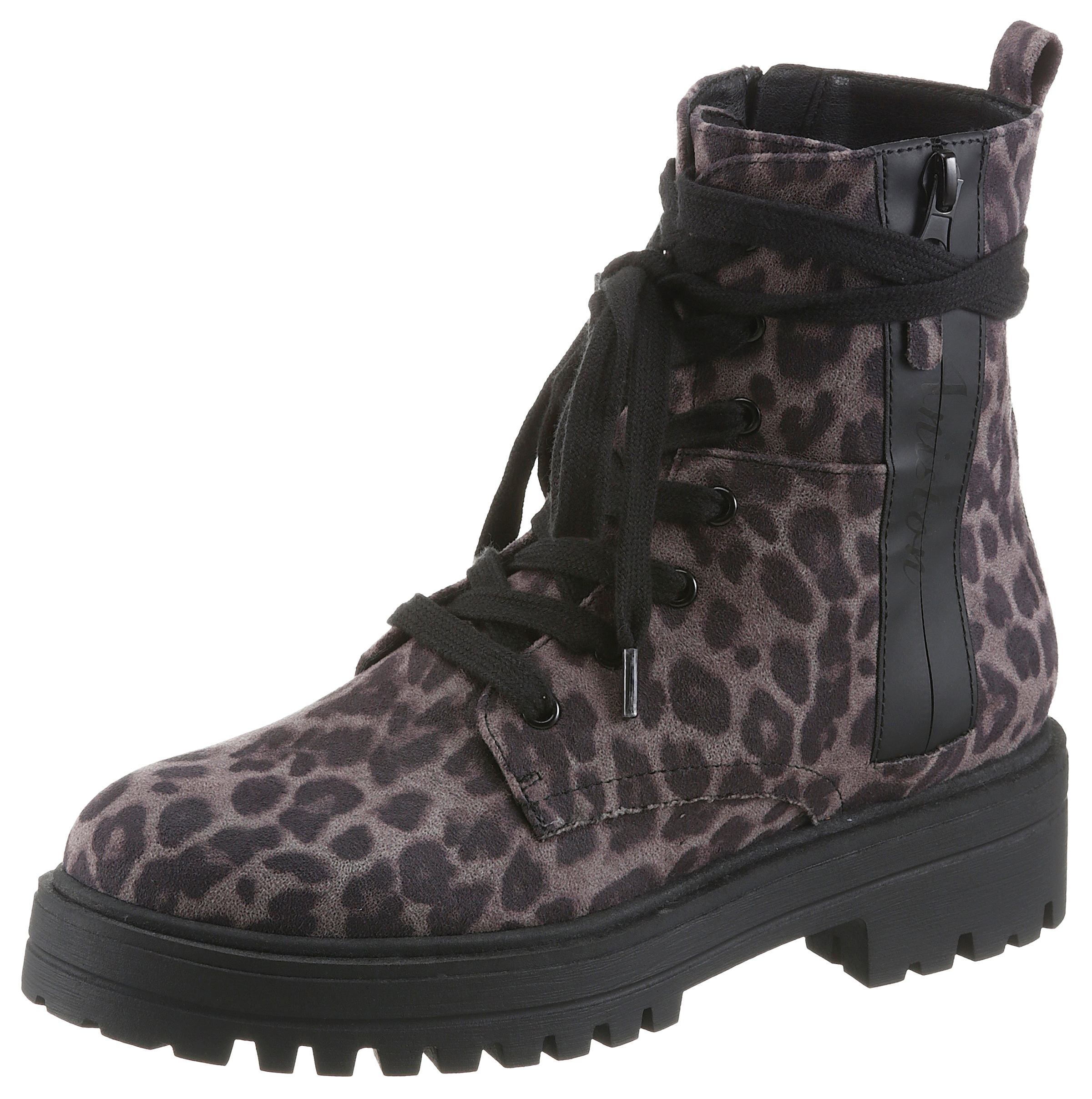 Aniston SHOES Bottines à lacets  bottines à fermeture éclair, imprimé animal - NOUVELLE COLLECTION