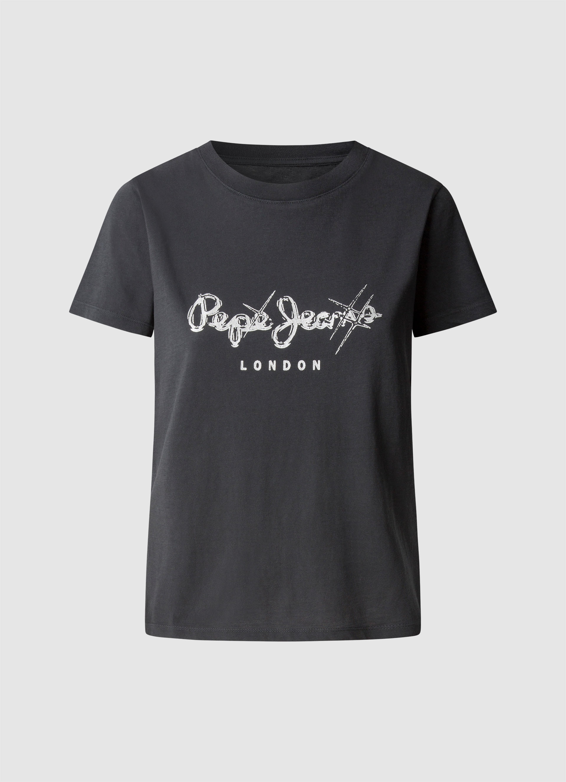 Pepe Jeans T-Shirt »LETICIA«, mit Strass-Steinen