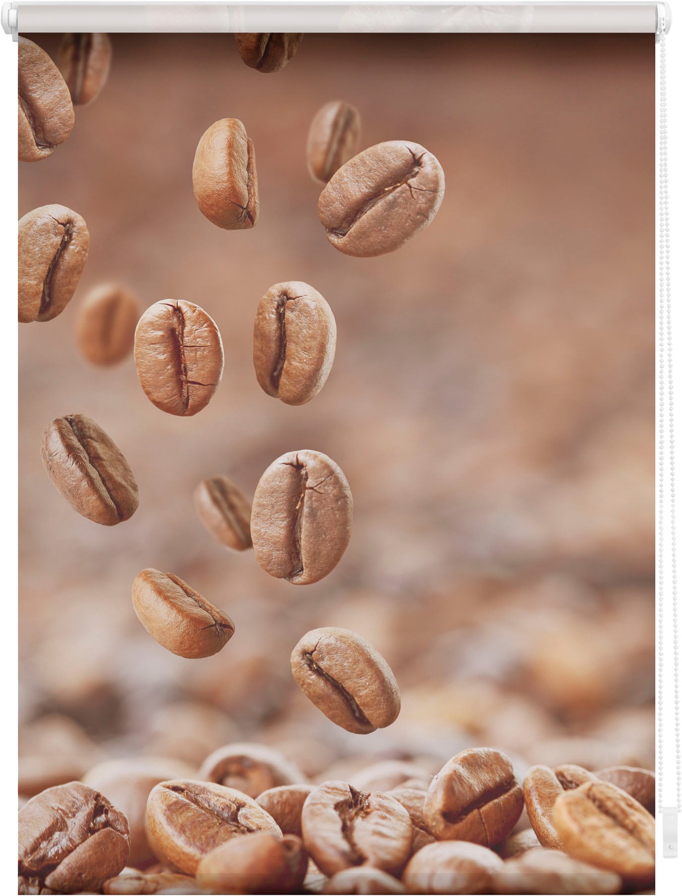 Image of LICHTBLICK ORIGINAL Seitenzugrollo "Rollo Klemmfix, ohne Bohren, blickdicht, Kaffee - Braun" blickdicht Blendschutz Sichtschutz freihängend