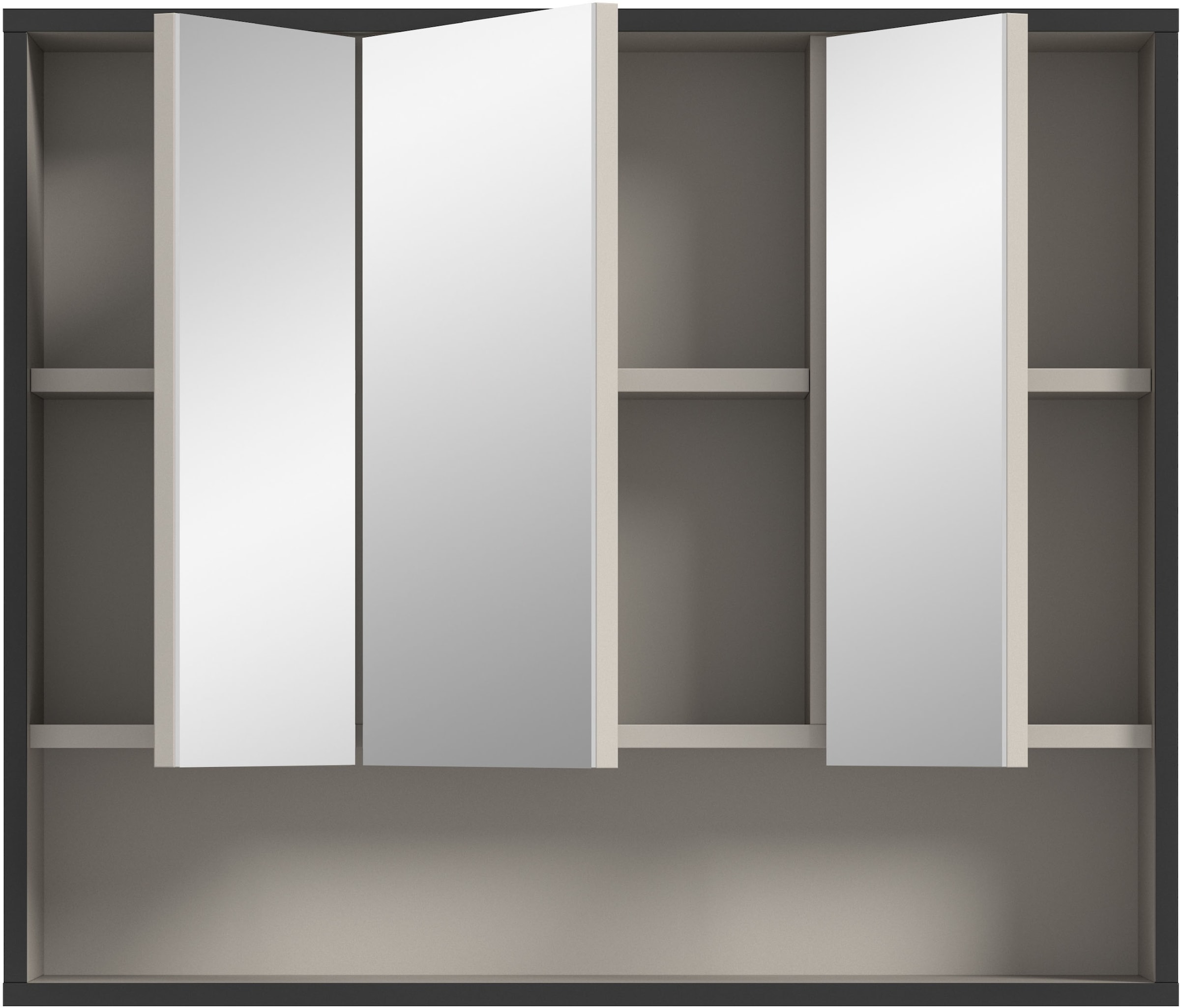 welltime Spiegelschrank »Locri, Höhe 68 cm, 2 Spiegeltüren« 1 Stk. tlg. modernes Design, Spiegelschrank, Badschrank, Bad