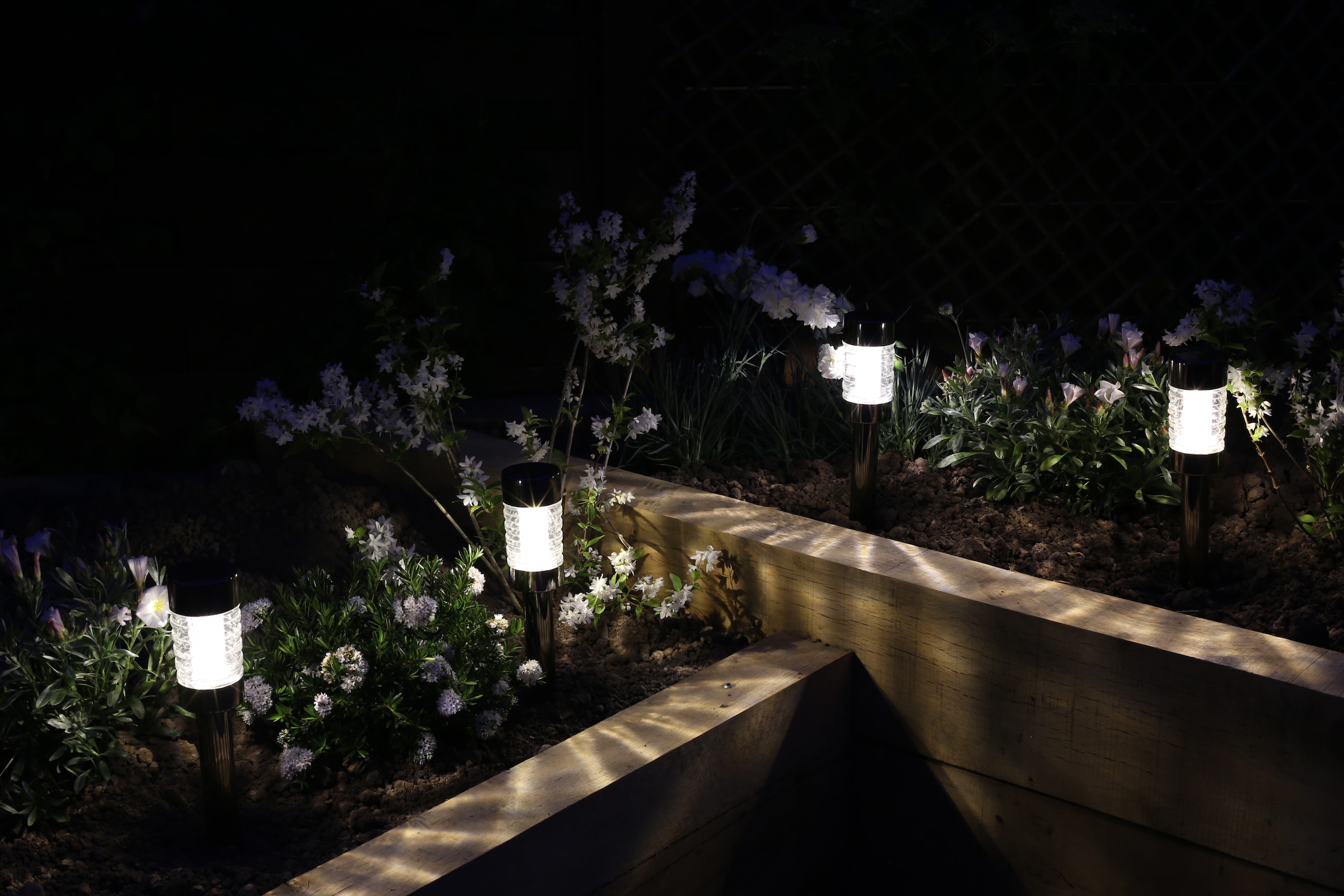 LUXFORM Lampe de jardin »Solar-Gartenleuchten - Rennes - 3 St - Anthrazit« Module LED 3 cuis solaire toute l'année