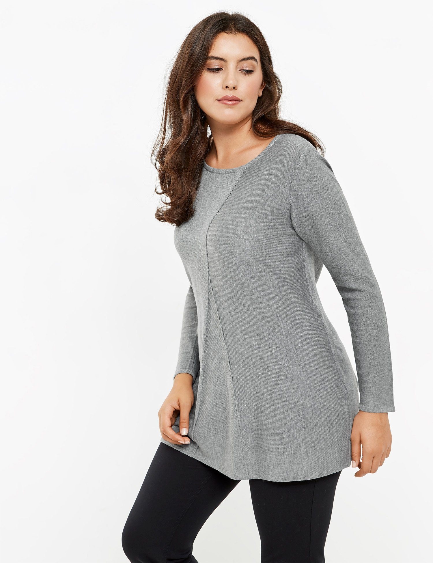 Pullover 3/4 Arm Rundhals »Pullover in A-Linie«
