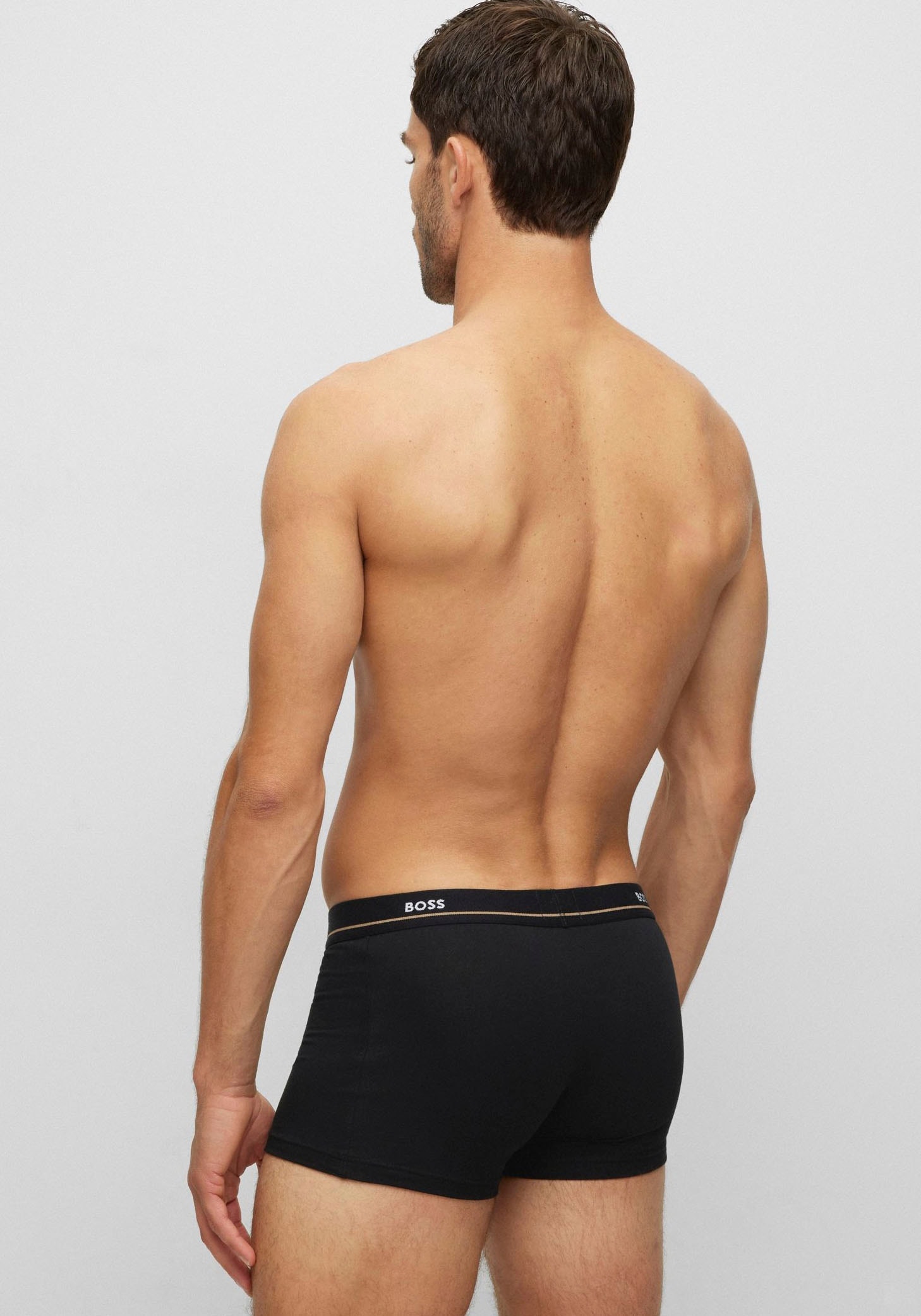 BOSS Trunk »Trunk 5P Essential« Packung, 5er Pack, 5 Stk. tlg., mit modischem, teilweise kontrastfarbenen BOSS Logo-Elastikbund