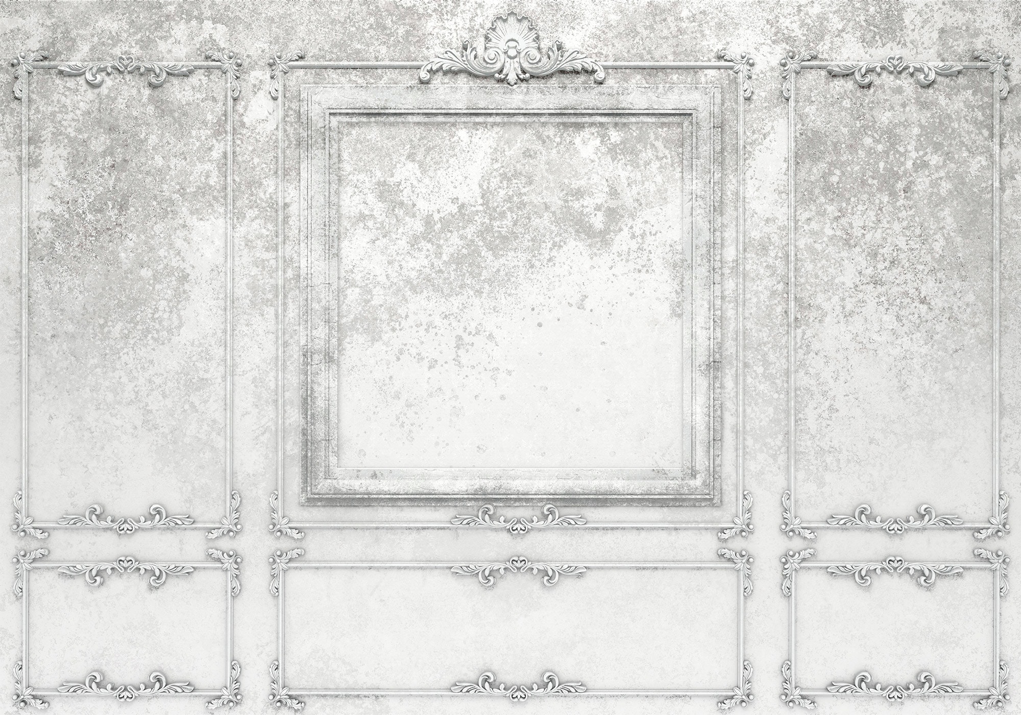 Image of Komar Vliestapete "Digitaldruck Vlies - Patina Panels - Grösse 400 x 280 cm" bedruckt glatt Wohnzimmer, Schlafzimmer