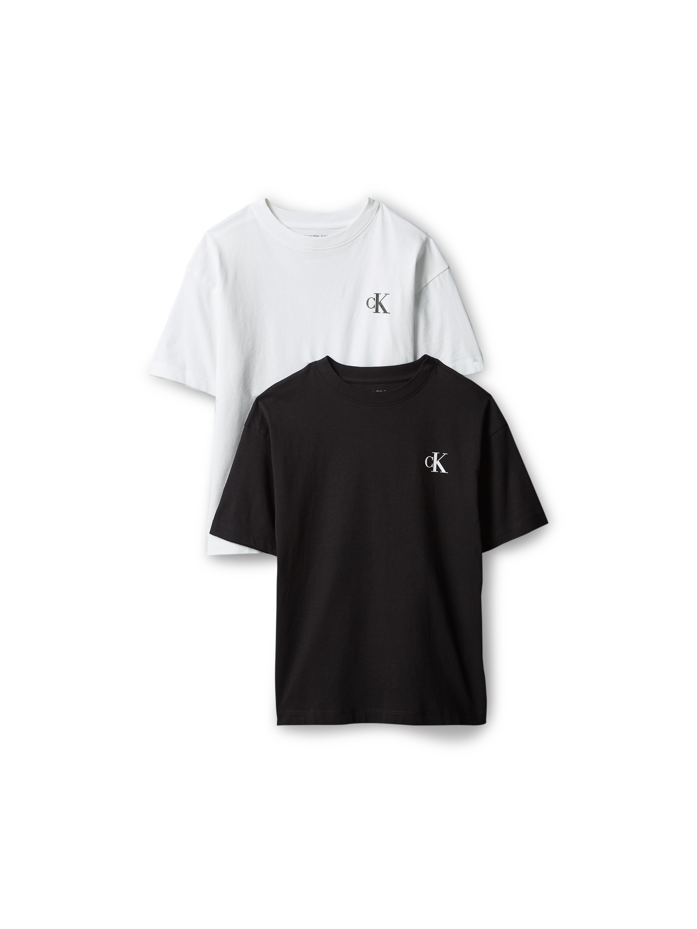 Image of Calvin Klein Jeans T-Shirt Packung, 2 Reine Baumwolle, Regular Fit, Logodruck