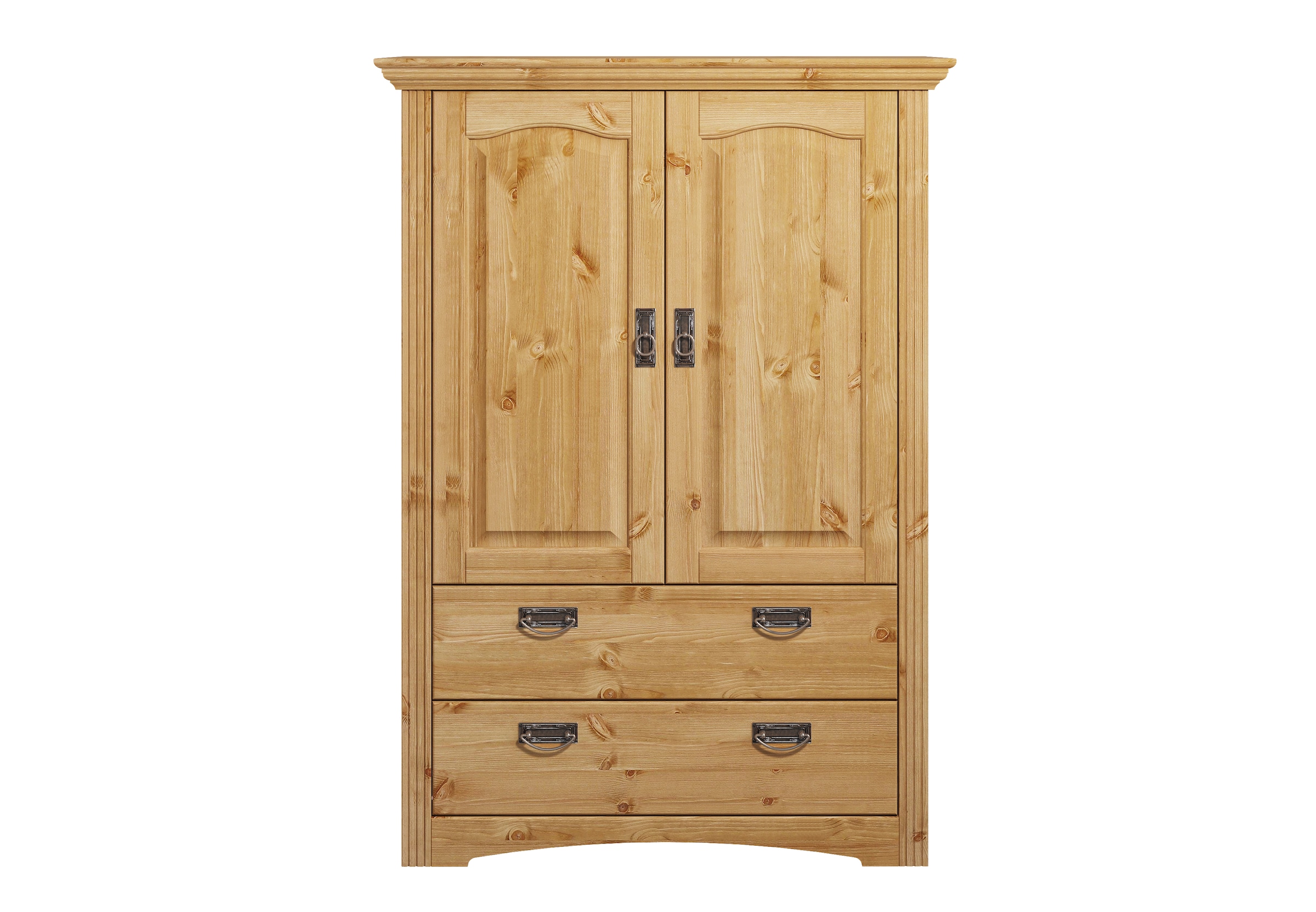 GOODproduct Wäscheschrank »Konrad« 2 Breiten: 94/133 cm H/T ca. 132/39 cm,  aus massiver Kiefer, mit viel Stauraum