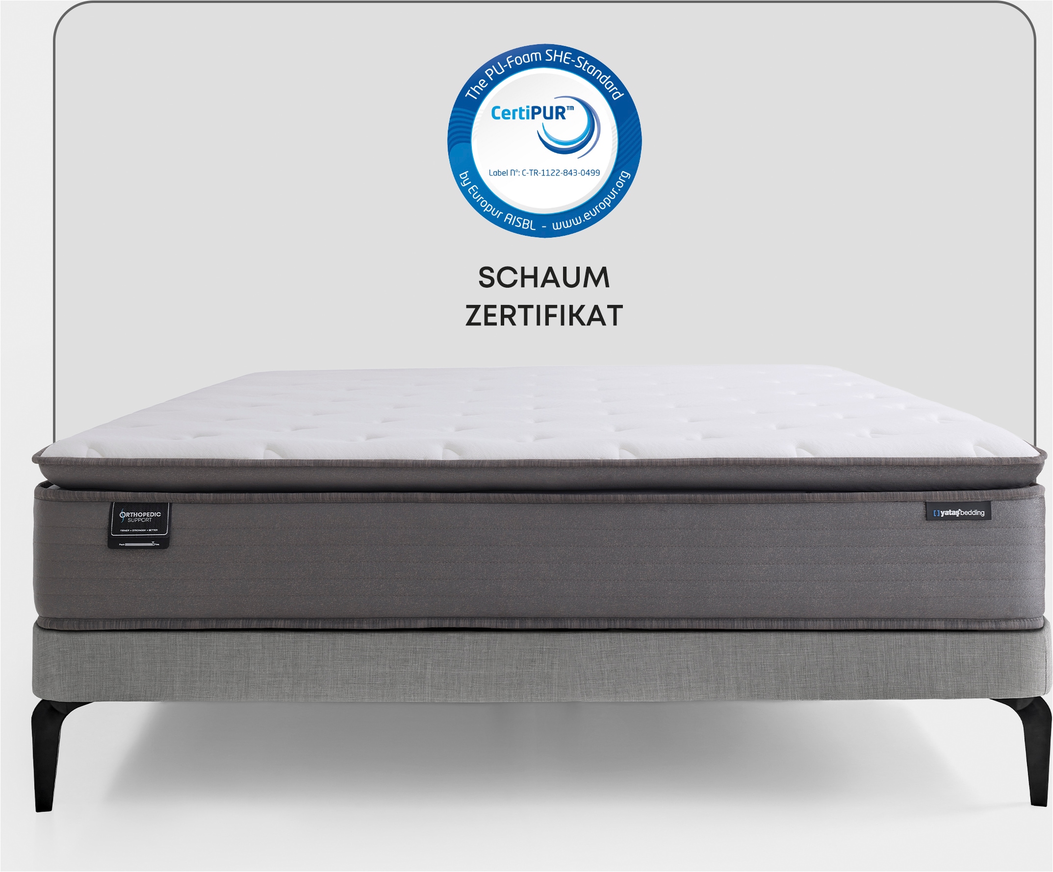 Yatas Bedding Matelas à ressorts ensachés »Taschenfederkernmatratze Orthopedic Support, H4, 30 cm hoch« 30 cm hoch 2 cuis tlg.