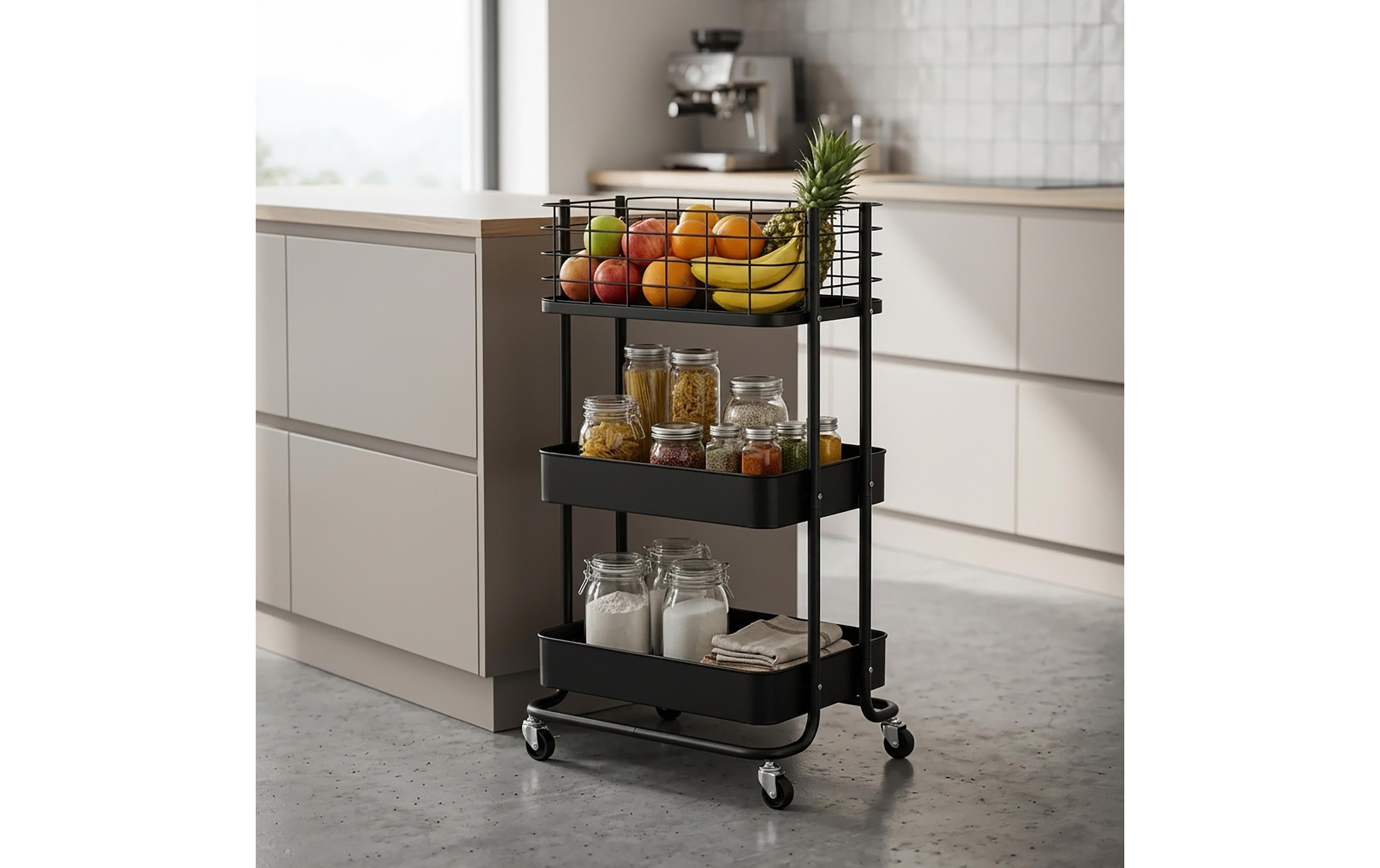 relaxdays Chariot de cuisine »45 x 77 x 34 cm«
