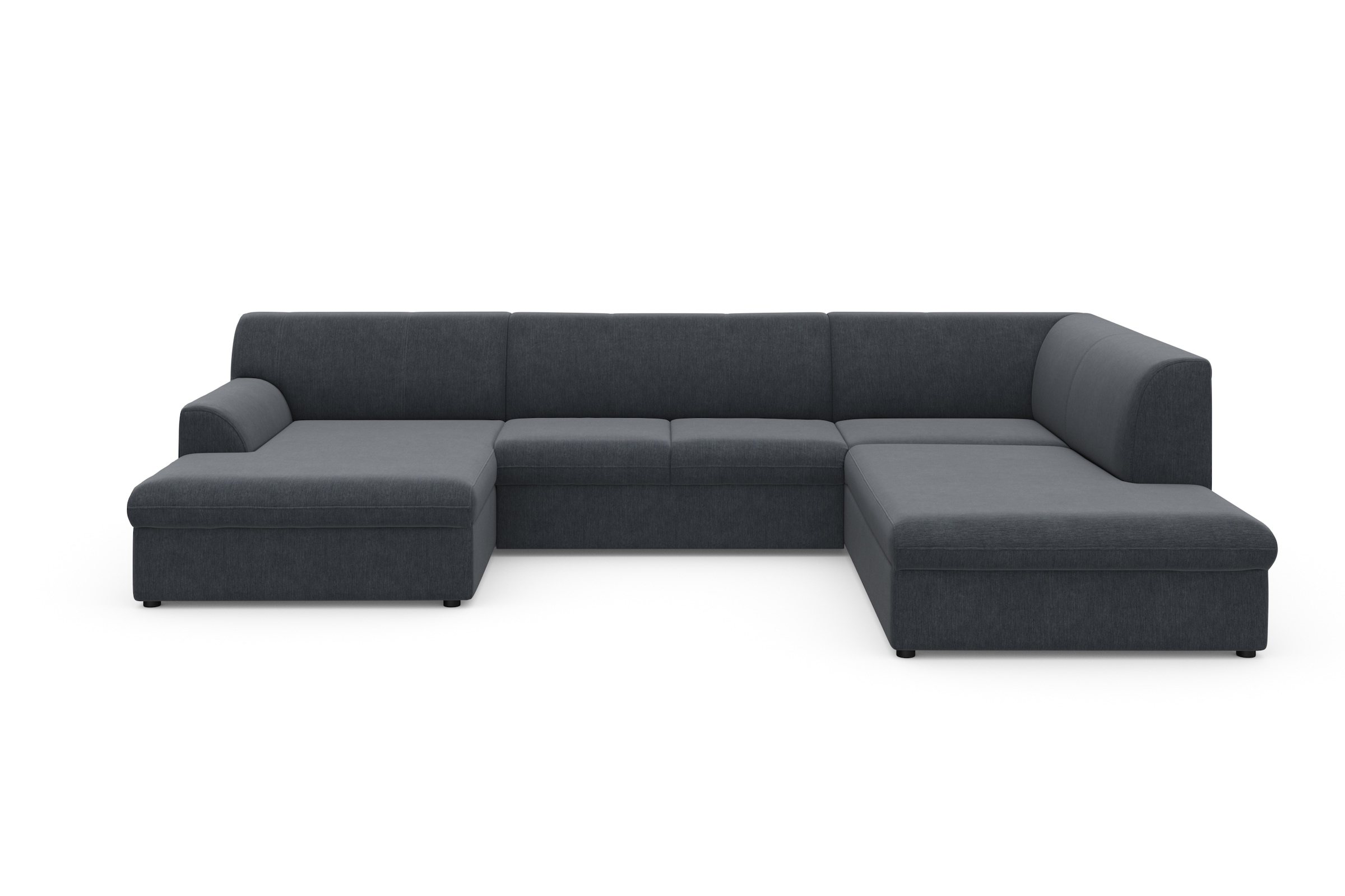 DOMO collection Wohnlandschaft »Topper, elegant und zeitlos, komfortabel, U-Form«, wahlweise mit Bettfunktion