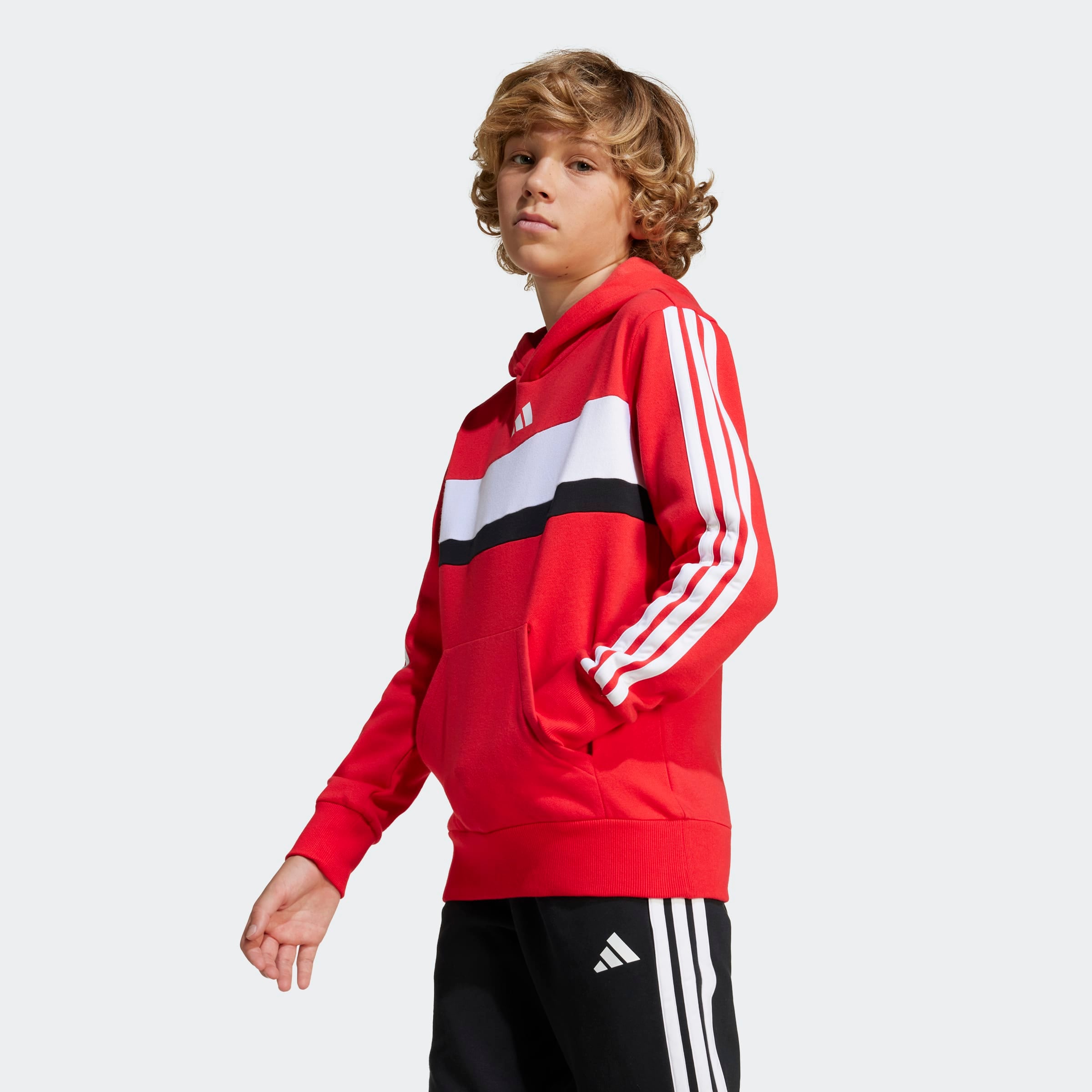 adidas Sportswear Kapuzensweatshirt »J 3S TIB FL HD«