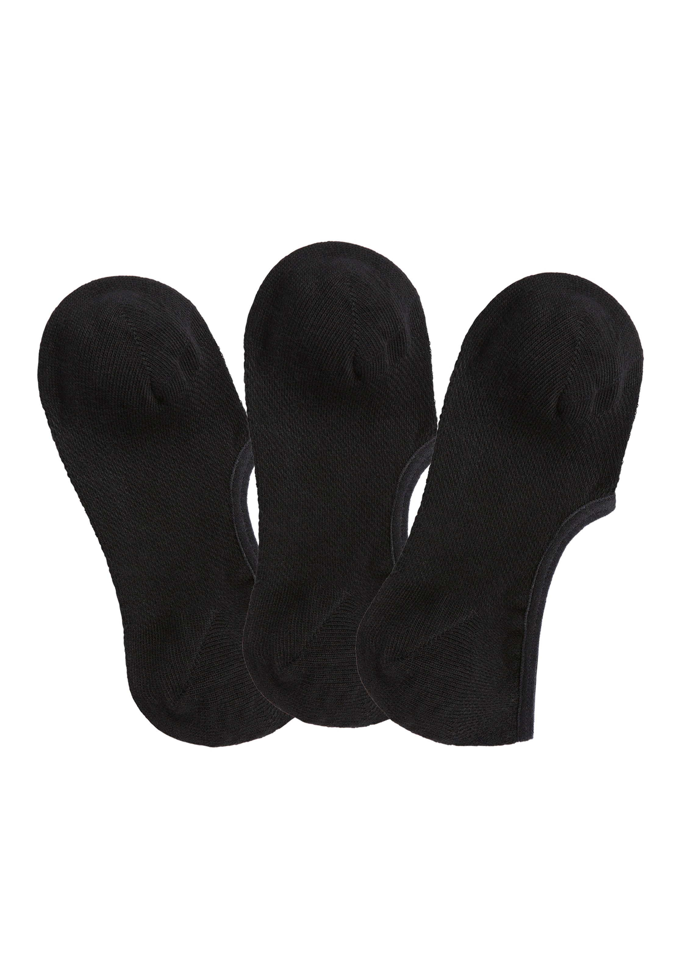 LASCANA ACTIVE Füsslinge "Damen Ballerina Socken Rutschfest, Atmungsaktiv" Packung, 3 Stk. tlg. mit Pikee Struktur unsichtbare Sneaker Socken